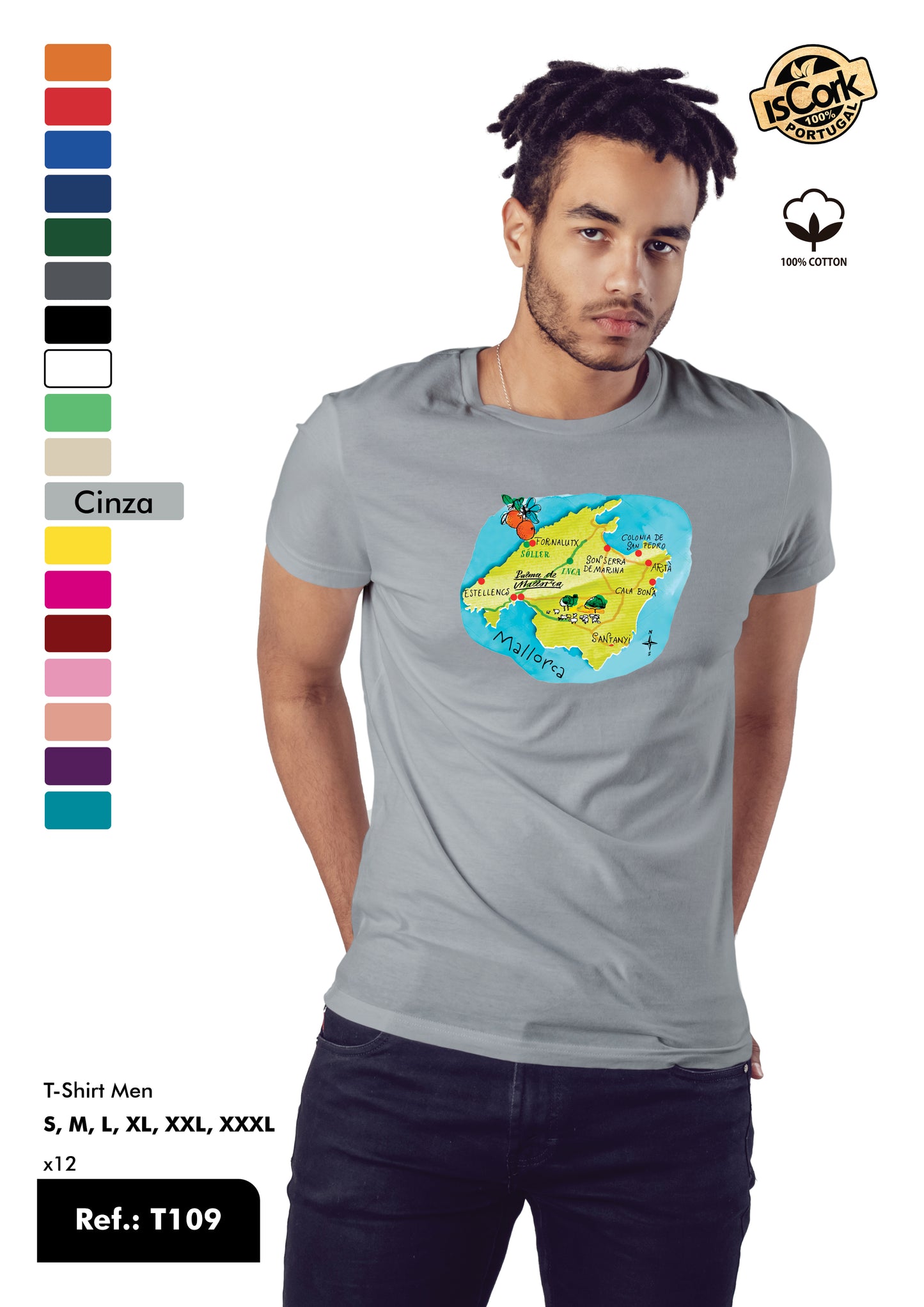 T-Shirt Adulto - Ref. T109 - Mallorca