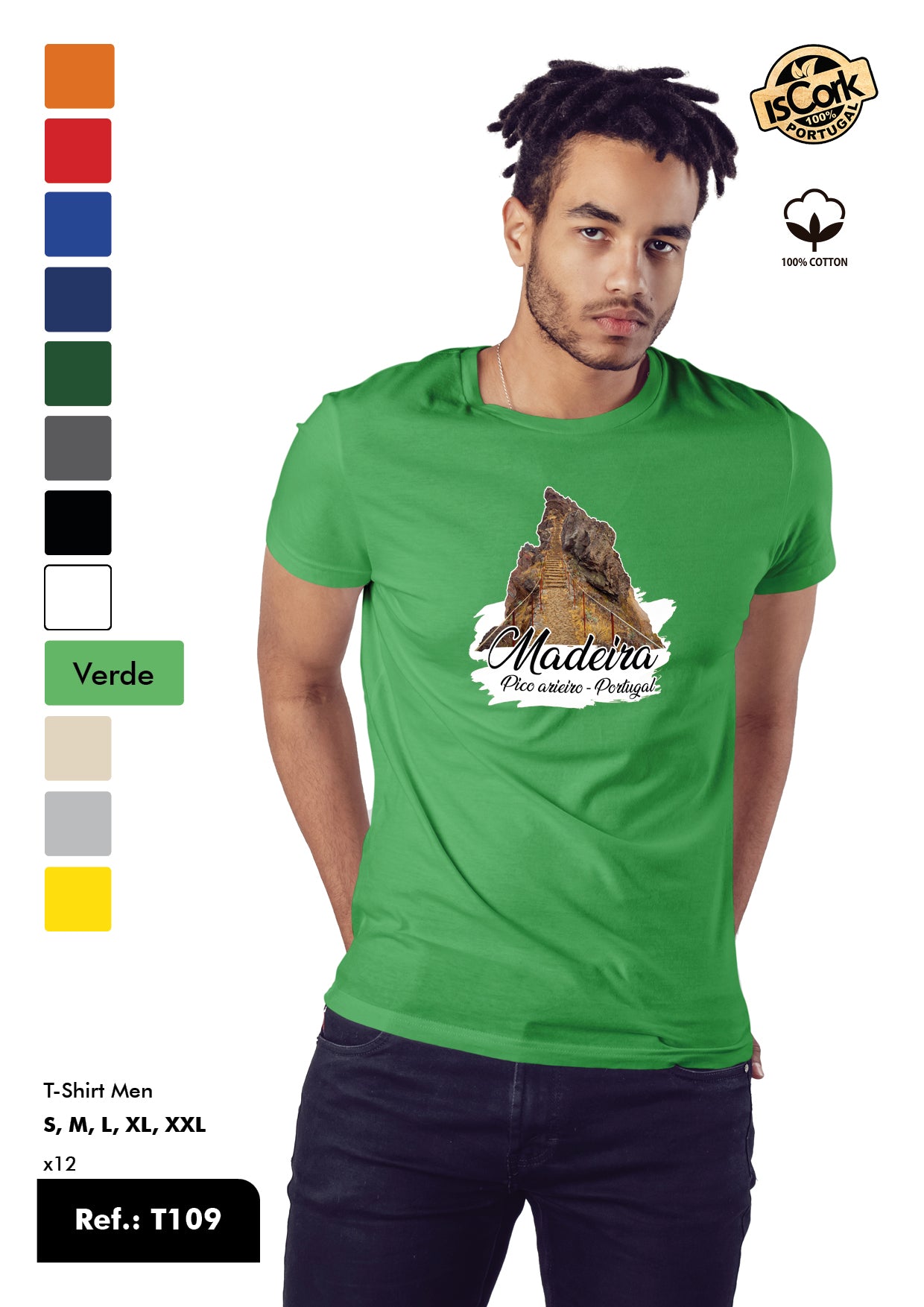 T-Shirt Adulto - Ref. T109 - Madeira