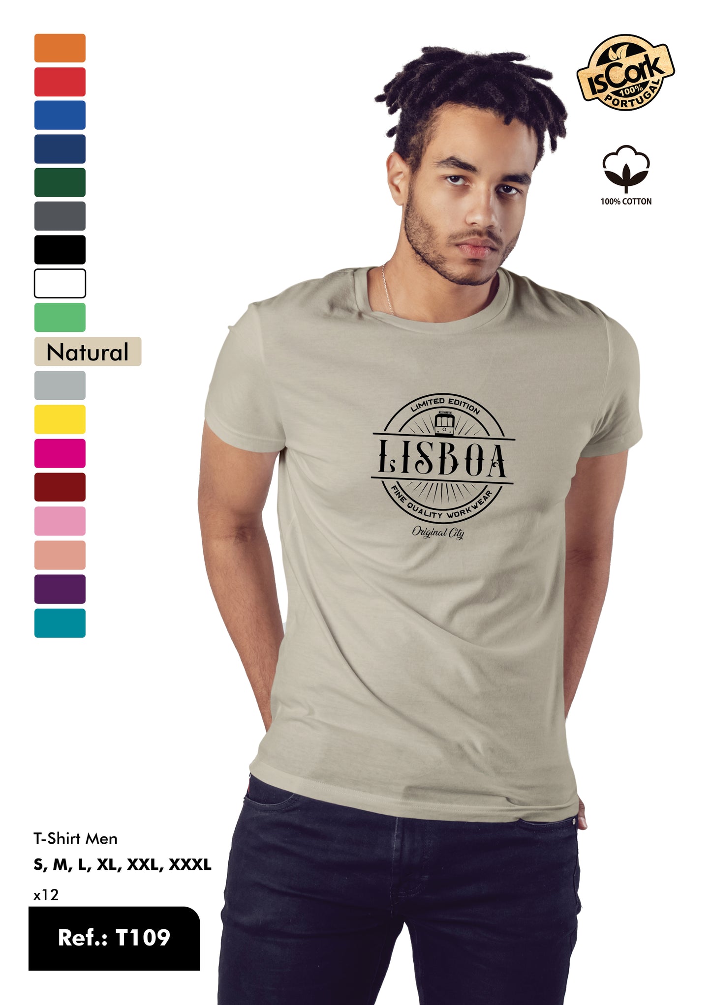 T-Shirt Adulto - Ref. T109 - Lisboa