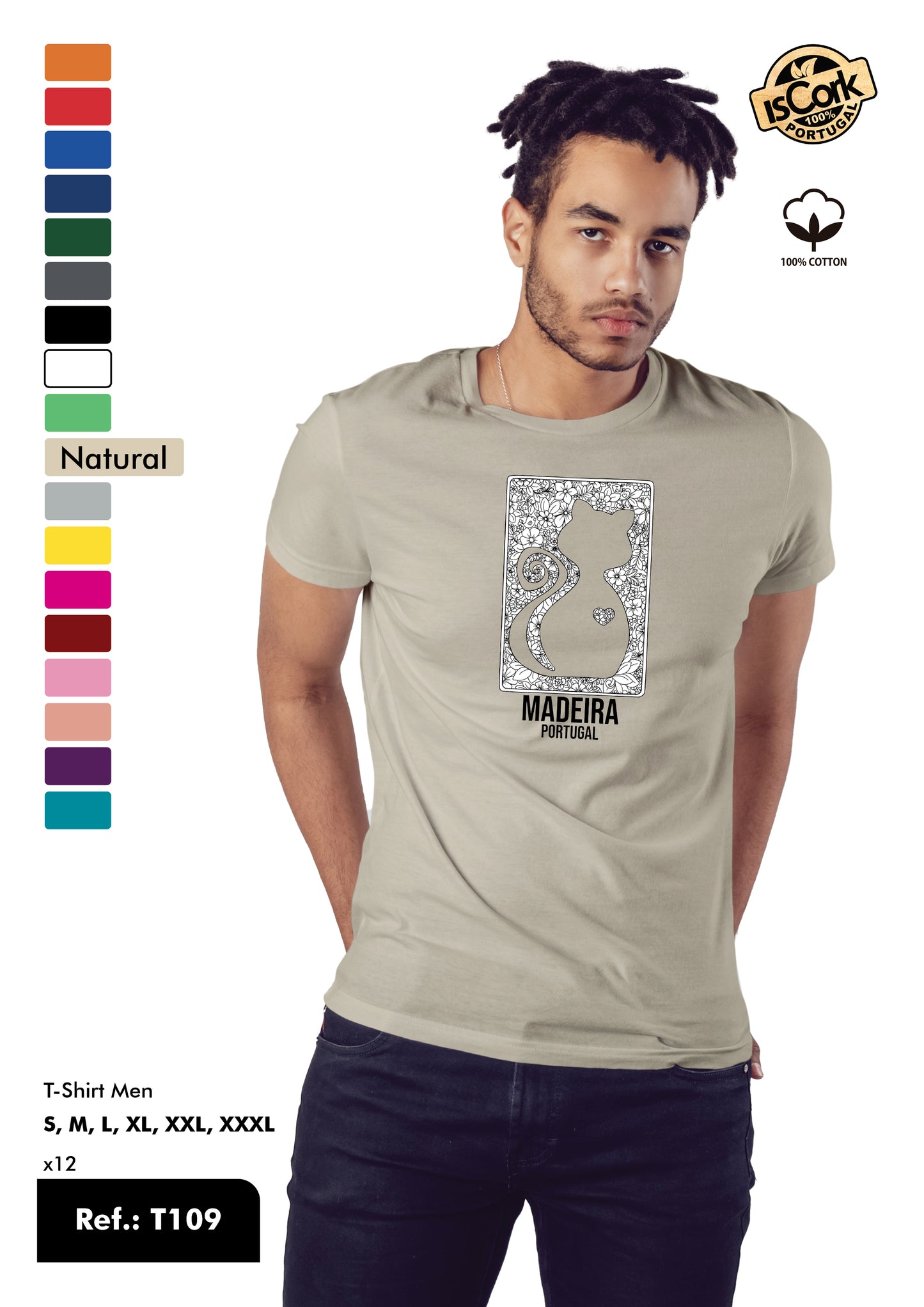 T-Shirt Adulto - Ref. T109 - Madeira