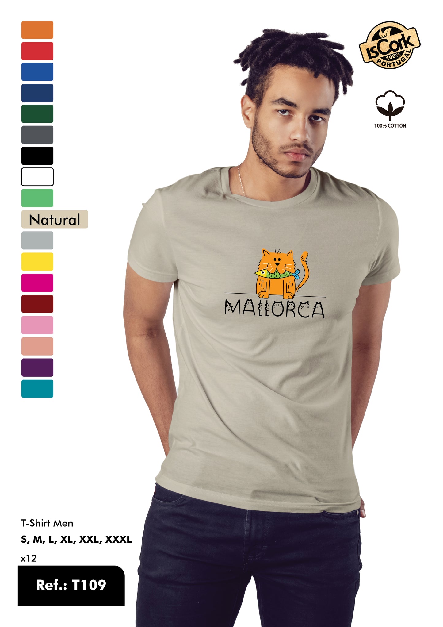 T-Shirt Adulto - Ref. T109 - Mallorca