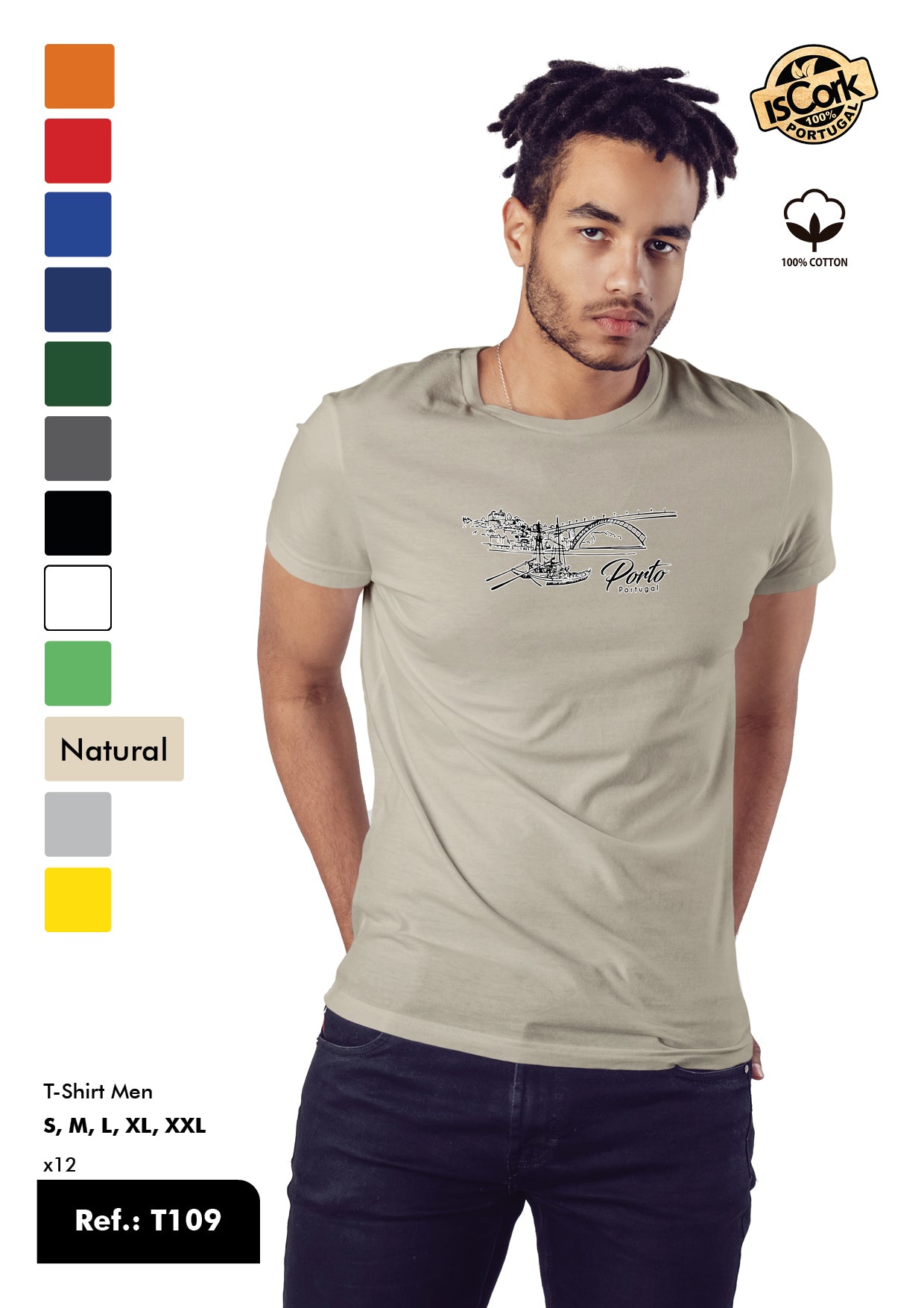 T-Shirt Adulto - Ref. T109 - Porto