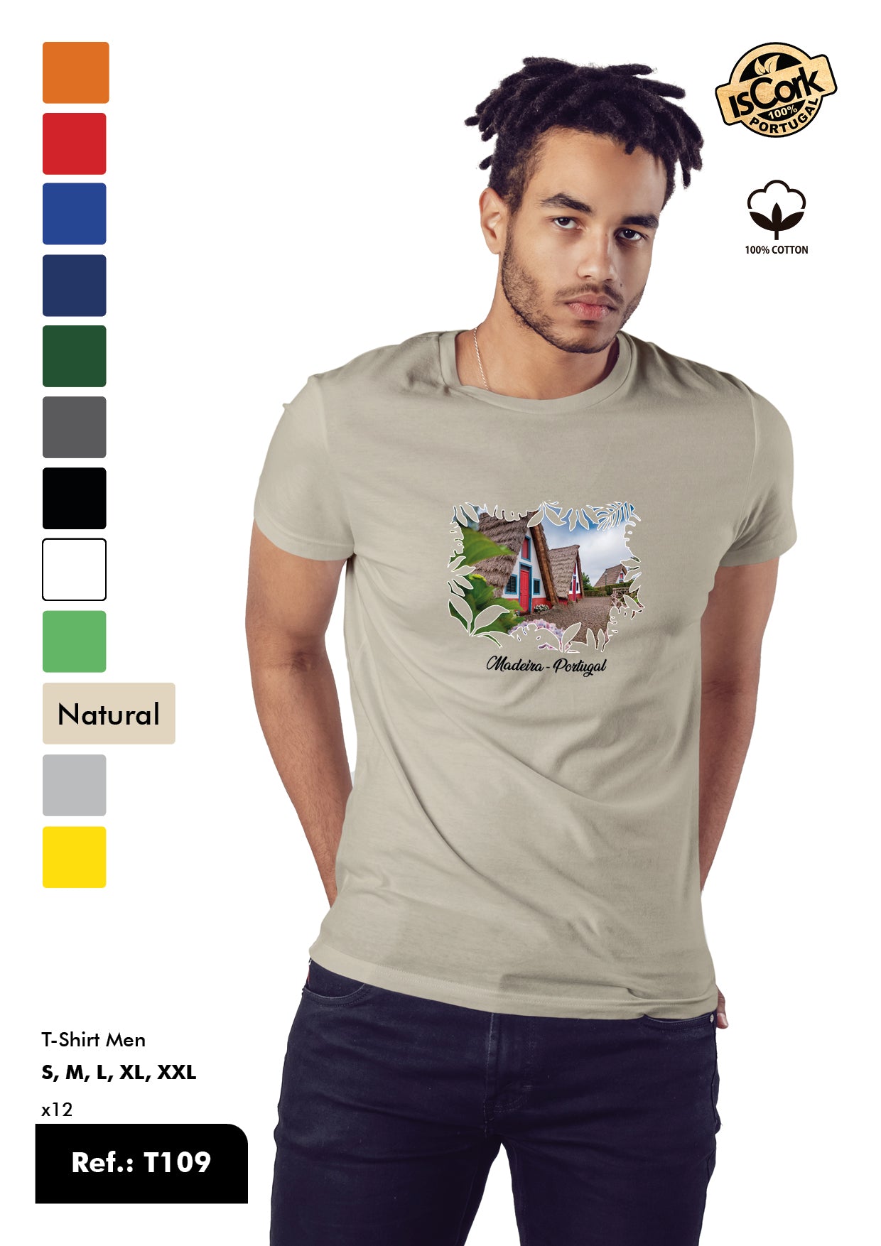 T-Shirt Adulto - Ref. T109 - Madeira