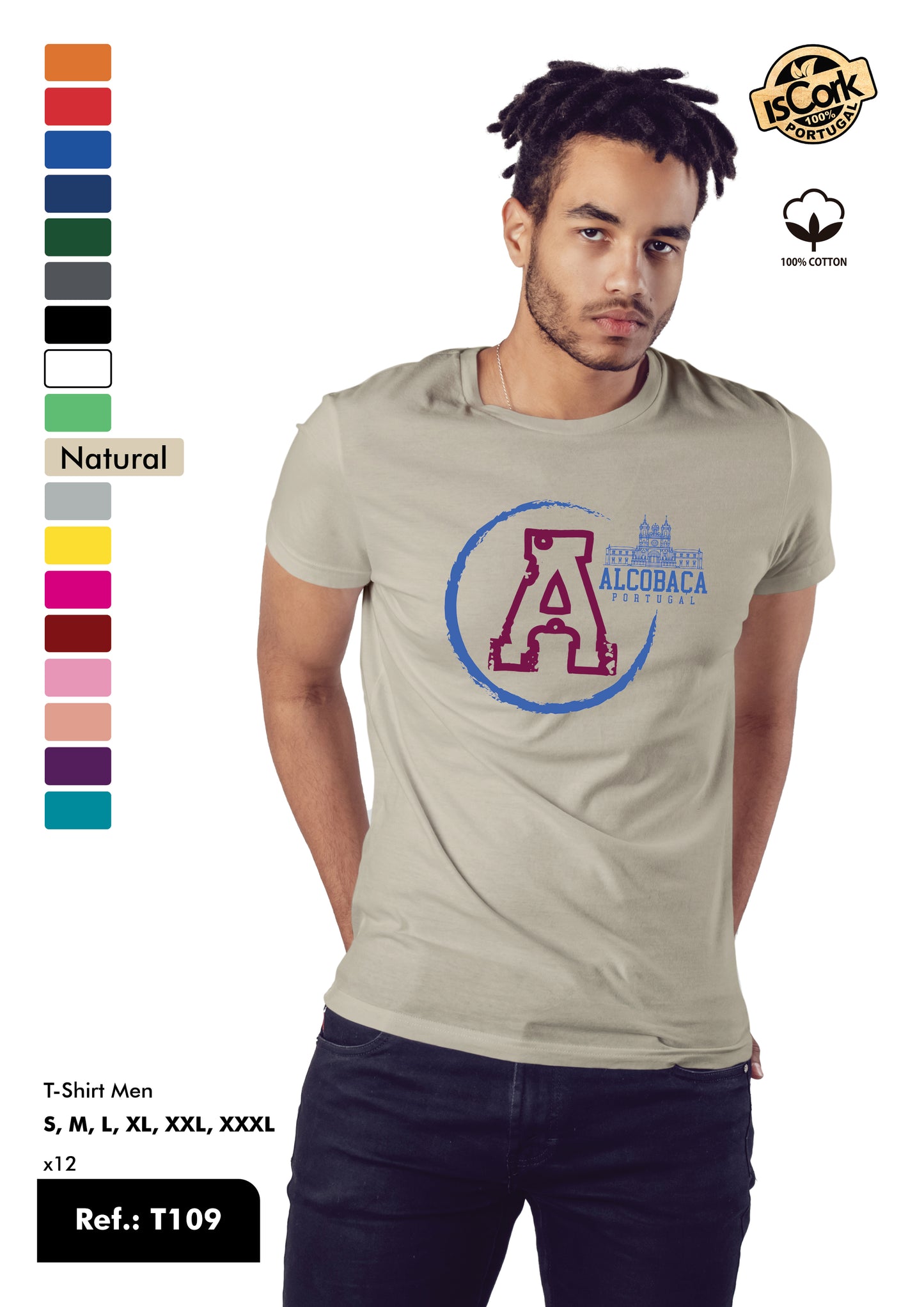 T-Shirt Adulto - Ref. T109 - Alcobaça
