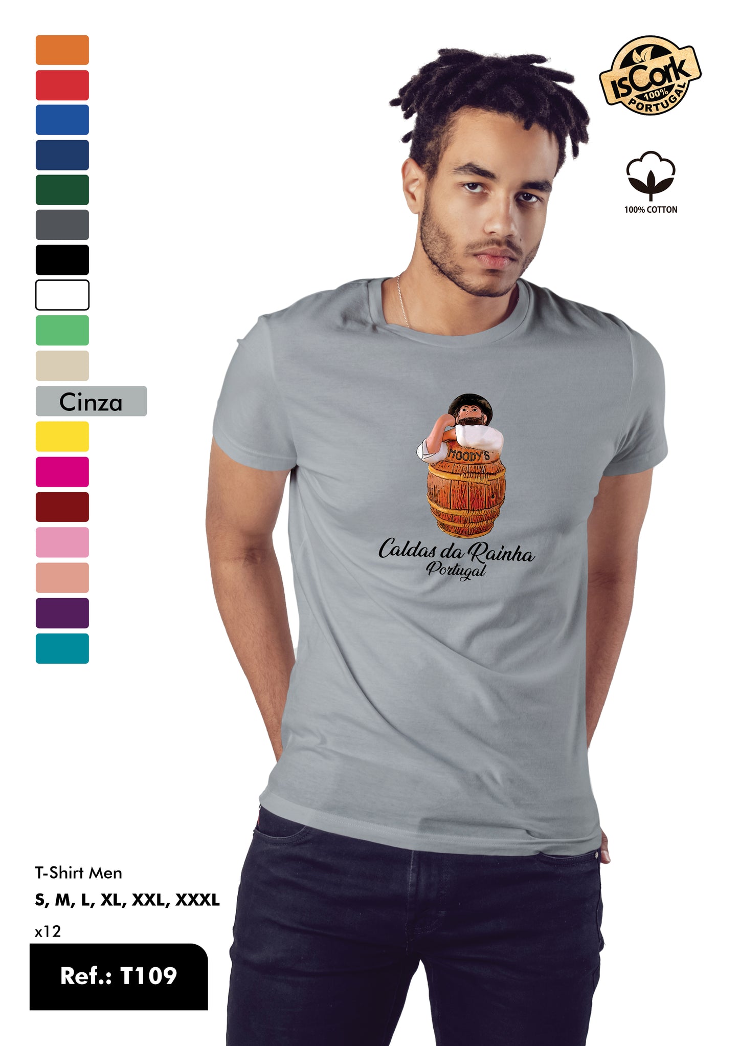 T-Shirt Adulto - Ref. T109 - Caldas da Rainha