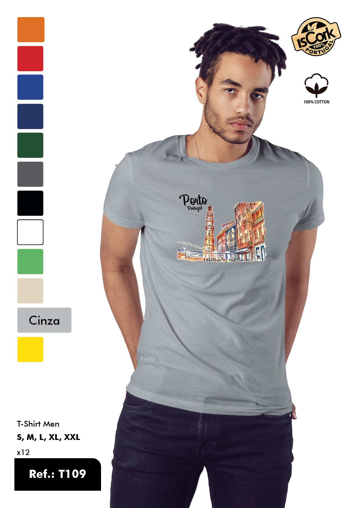 T-Shirt Adulto - Ref. T109 - Porto