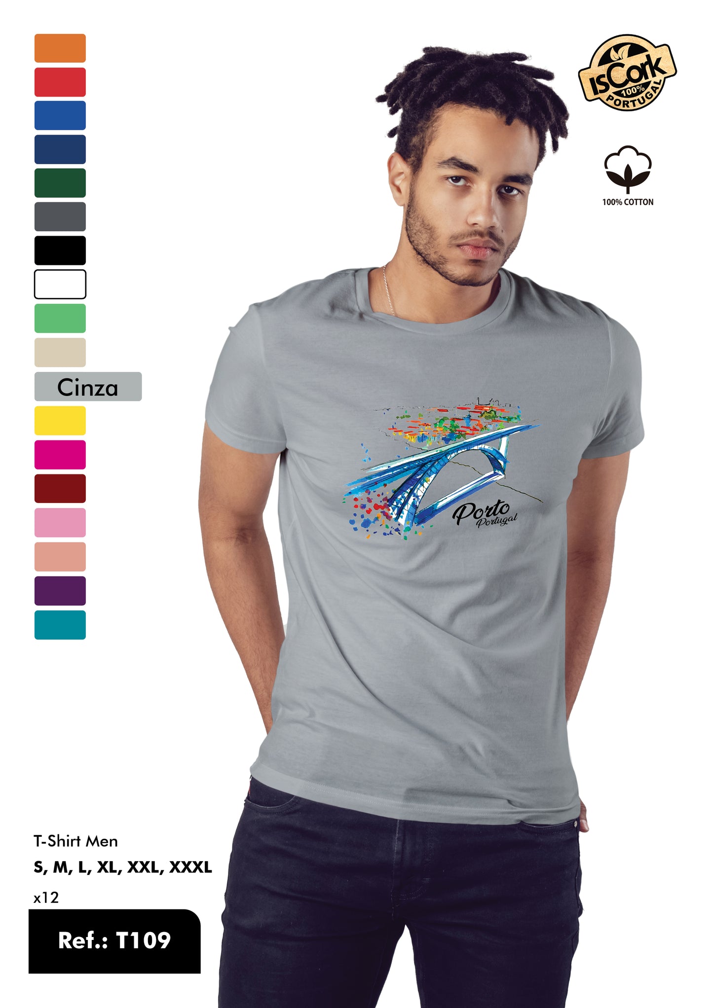 T-Shirt Adulto - Ref. T109 - Porto
