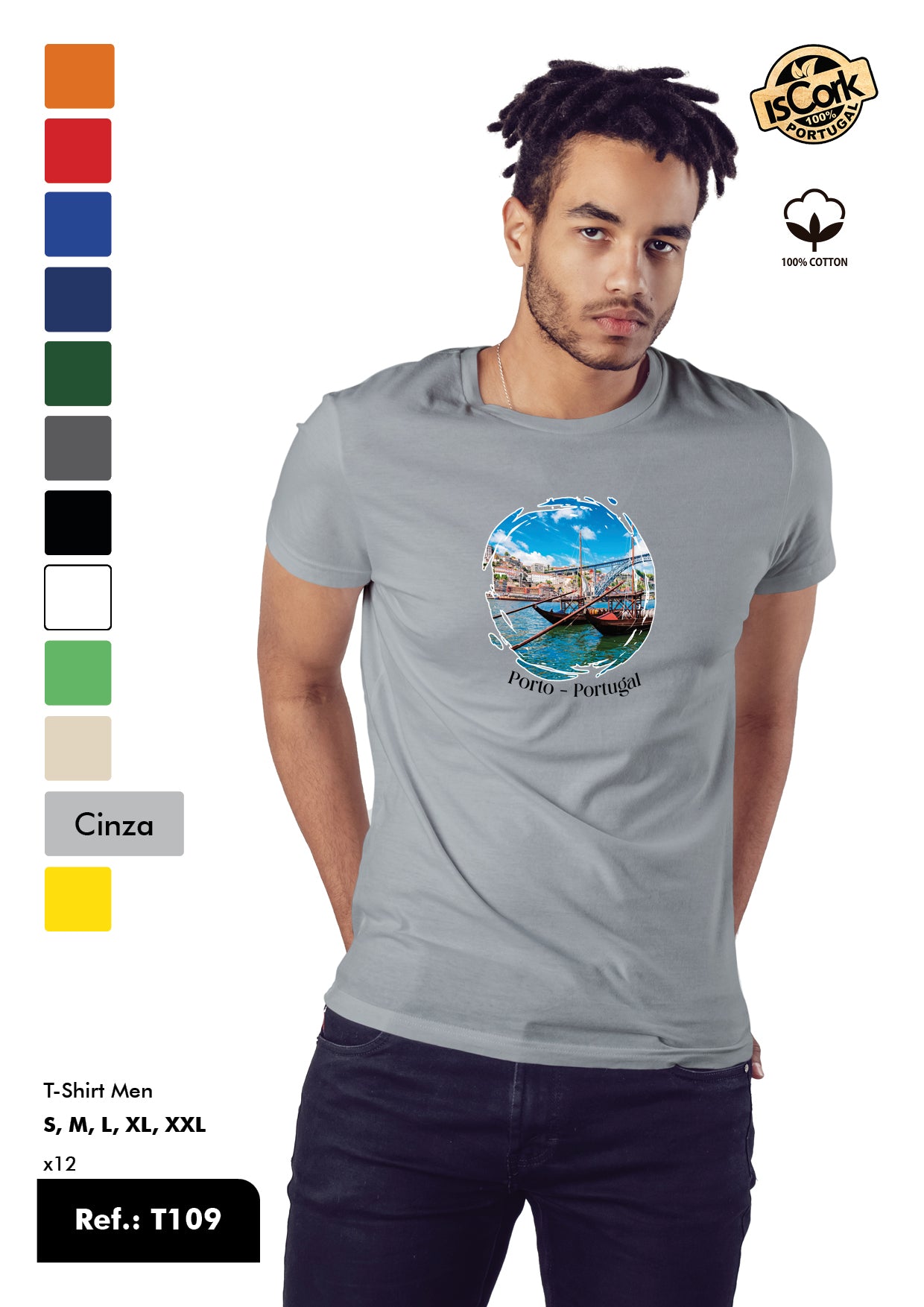 T-Shirt Adulto - Ref. T109 - Porto