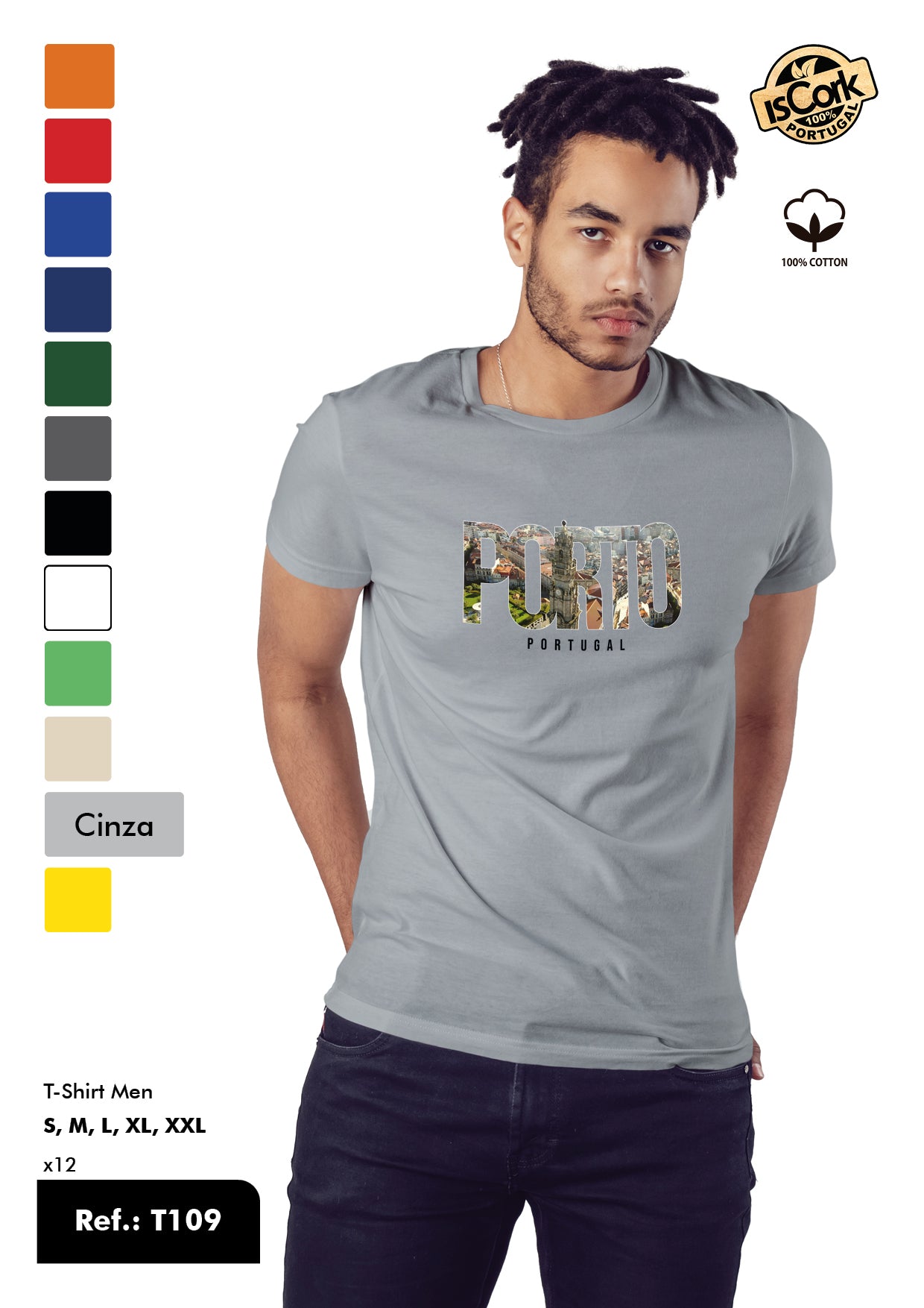 T-Shirt Adulto - Ref. T109 - Porto