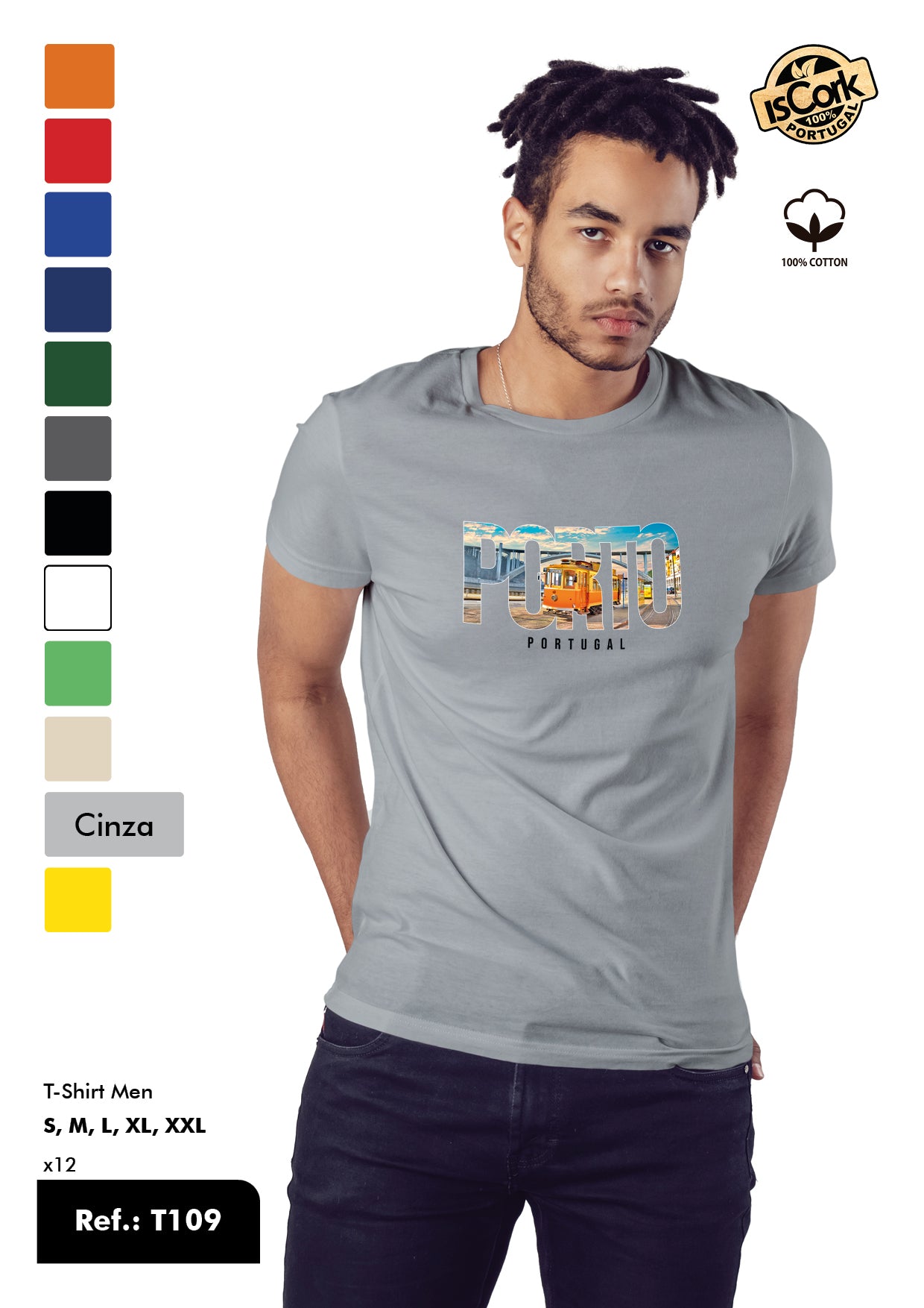 T-Shirt Adulto - Ref. T109 - Porto