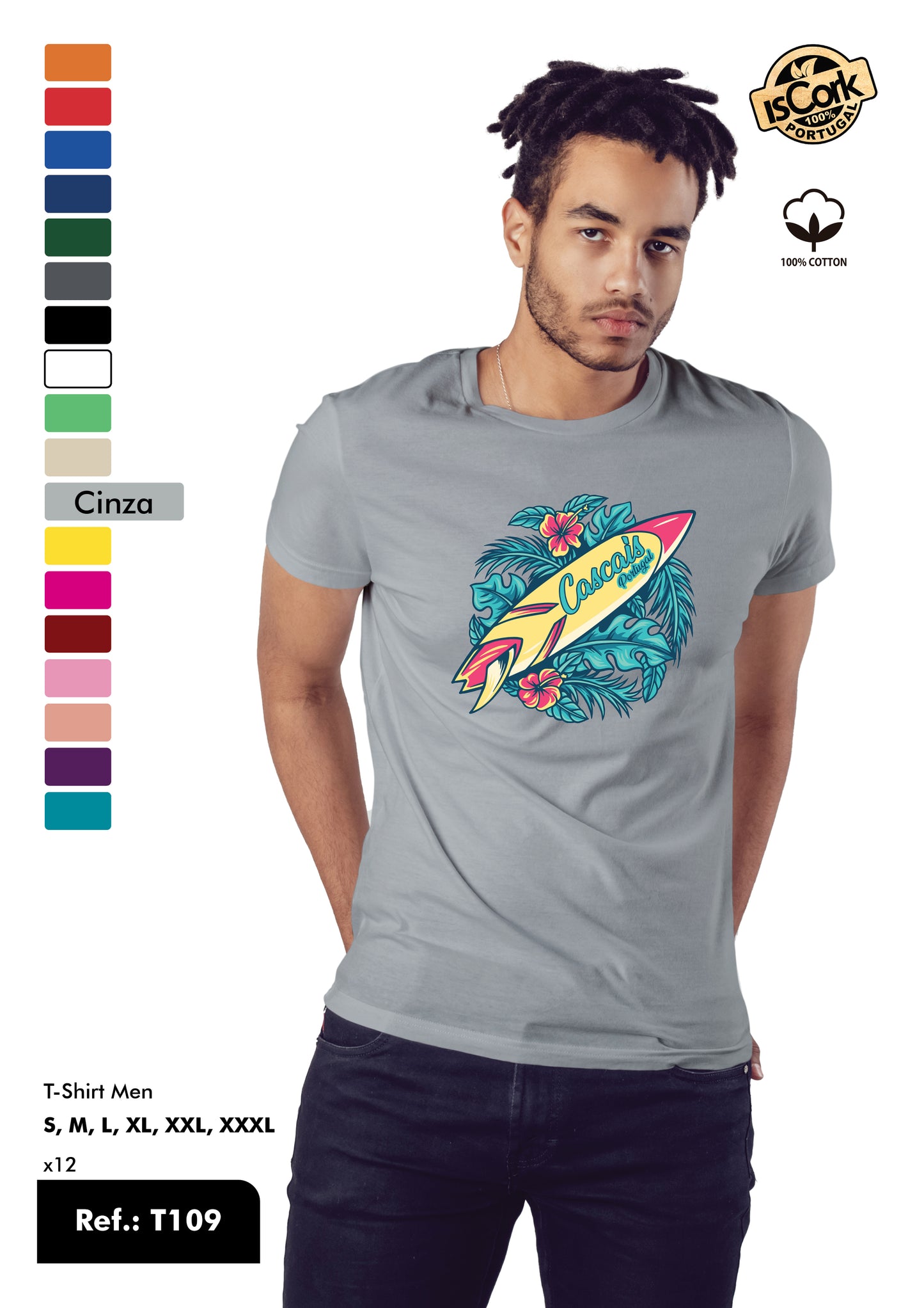 T-Shirt Adulto - Ref. T109 - Cascais