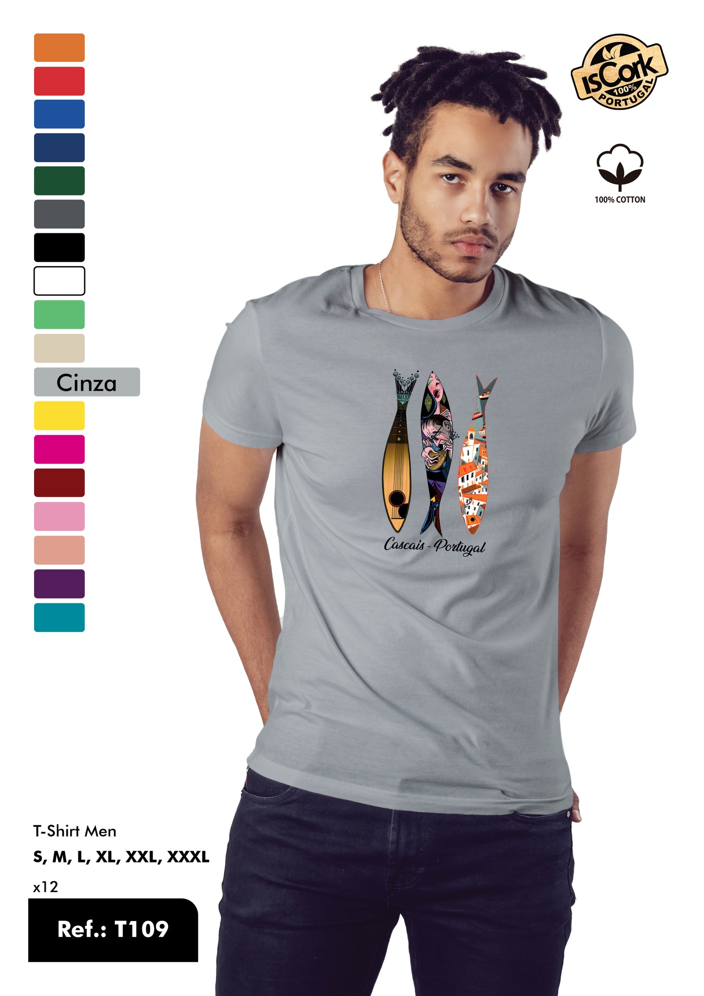T-Shirt Adulto - Ref. T109 - Cascais