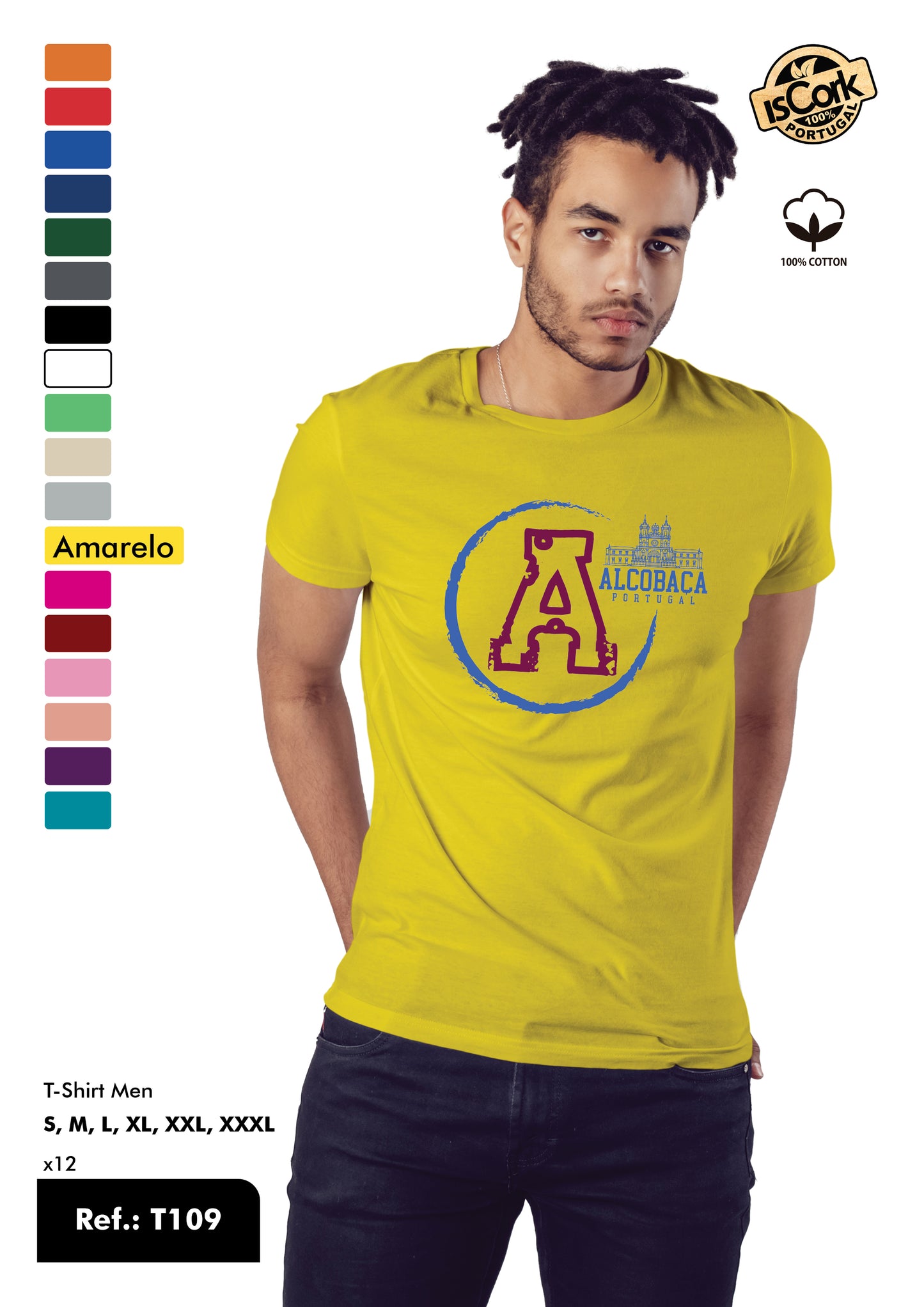 T-Shirt Adulto - Ref. T109 - Alcobaça