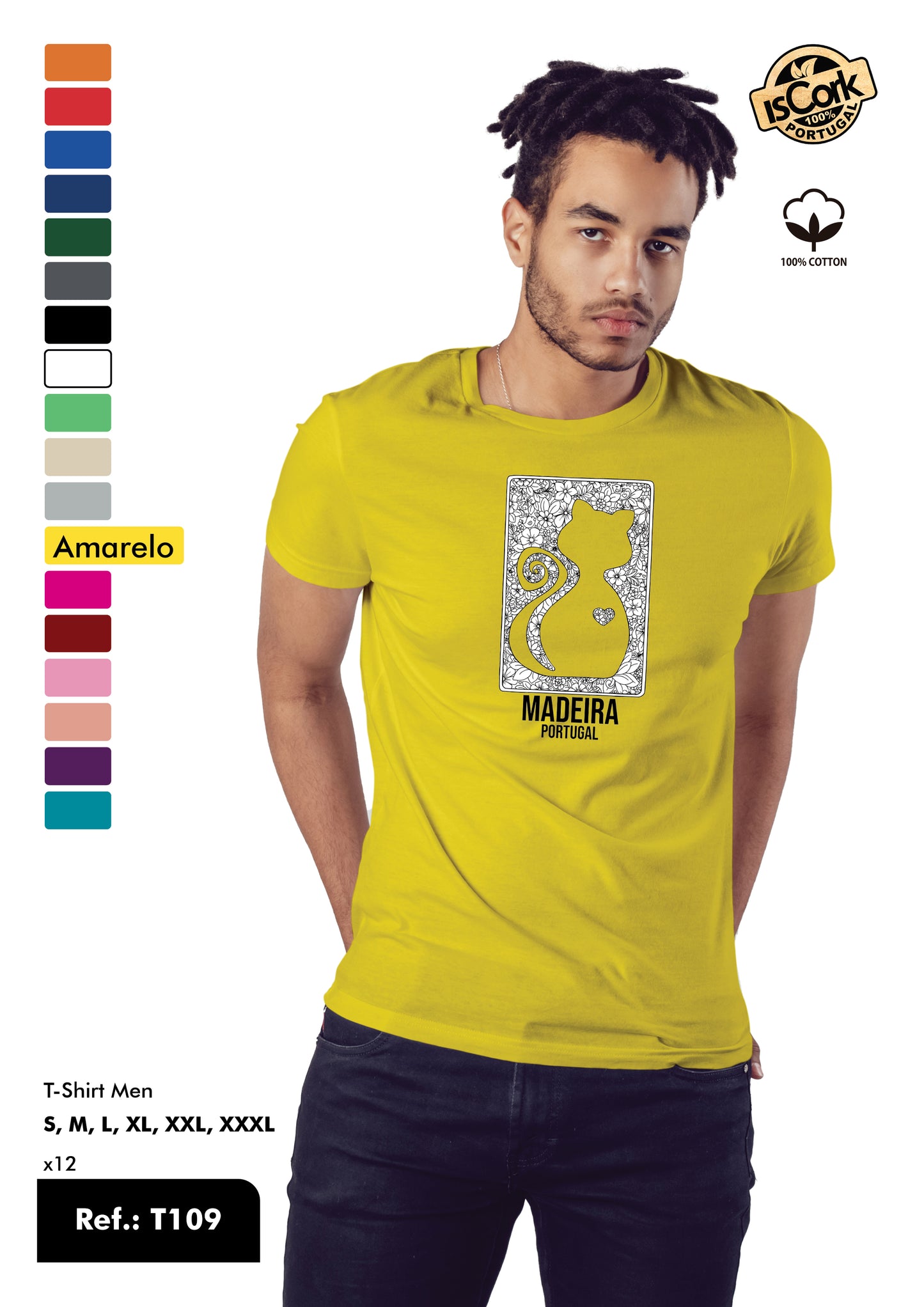 T-Shirt Adulto - Ref. T109 - Madeira