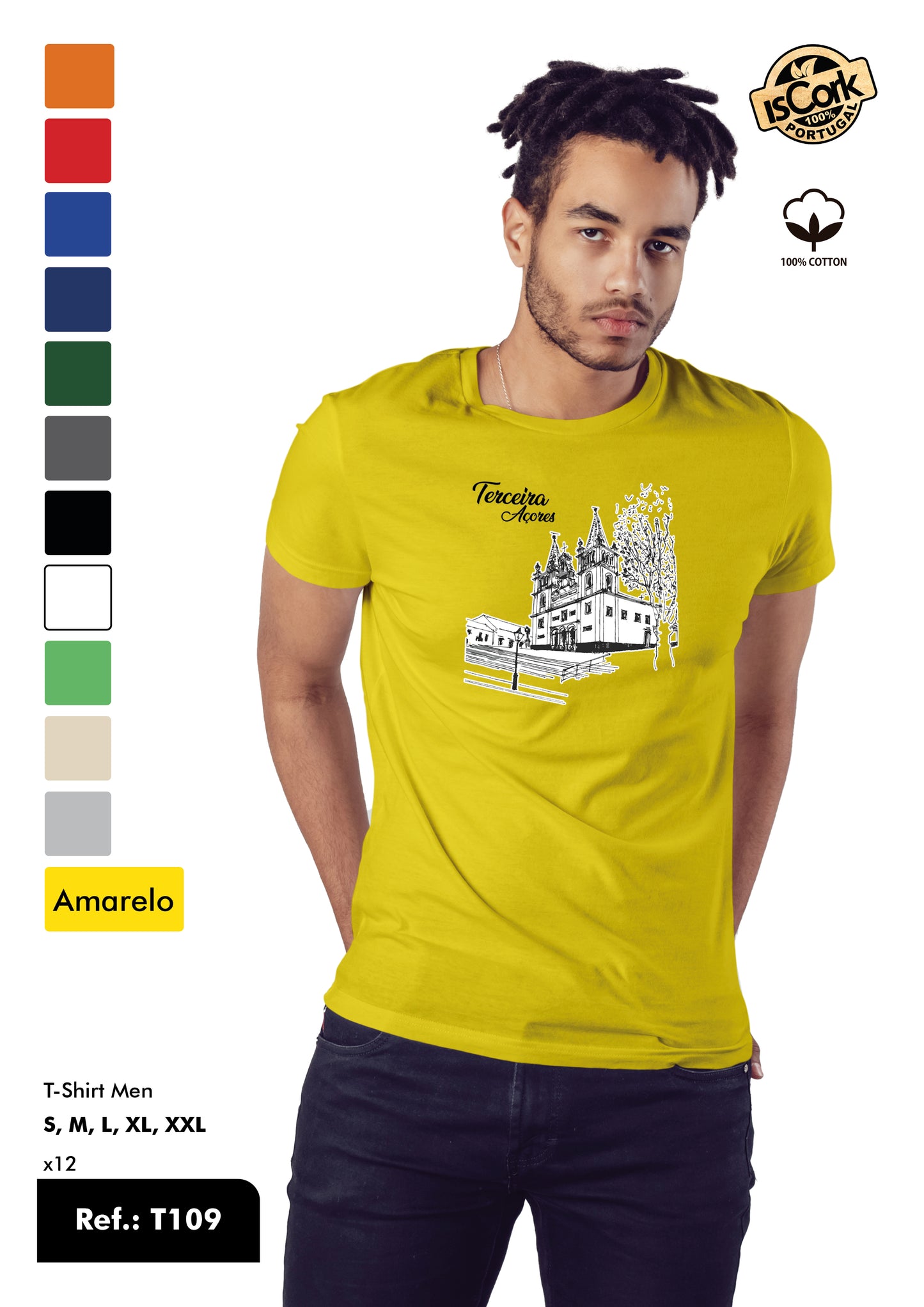 T-Shirt Adulto - Ref. T109 - Terceira