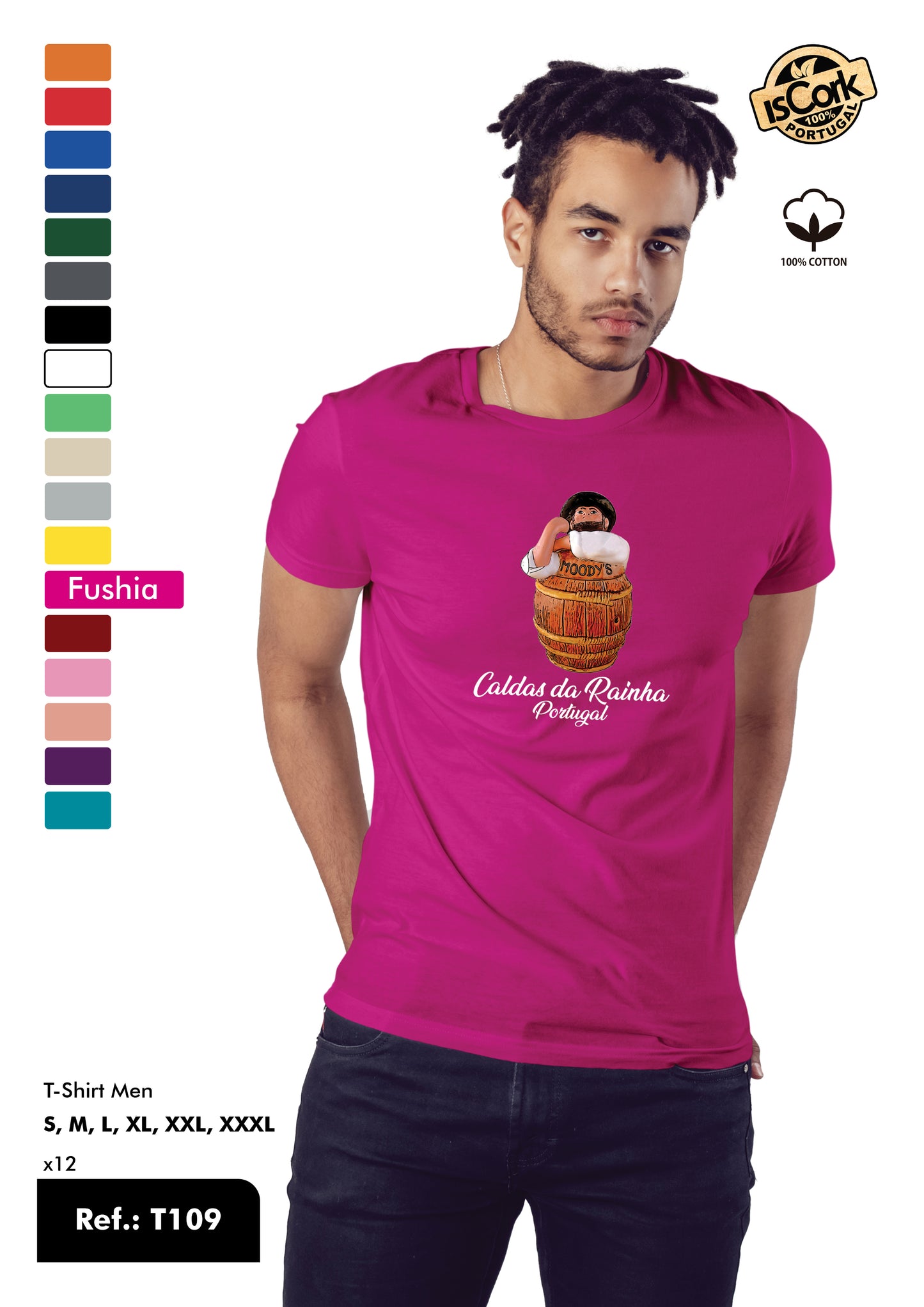 T-Shirt Adulto - Ref. T109 - Caldas da Rainha
