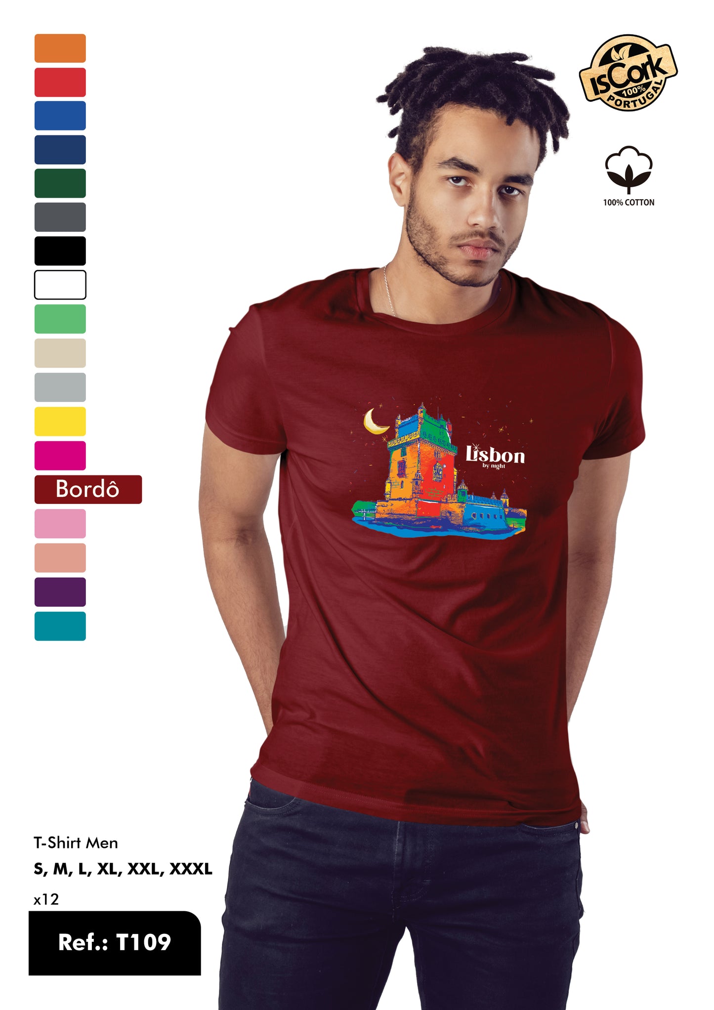 T-Shirt Adulto - Ref. T109 - Lisboa
