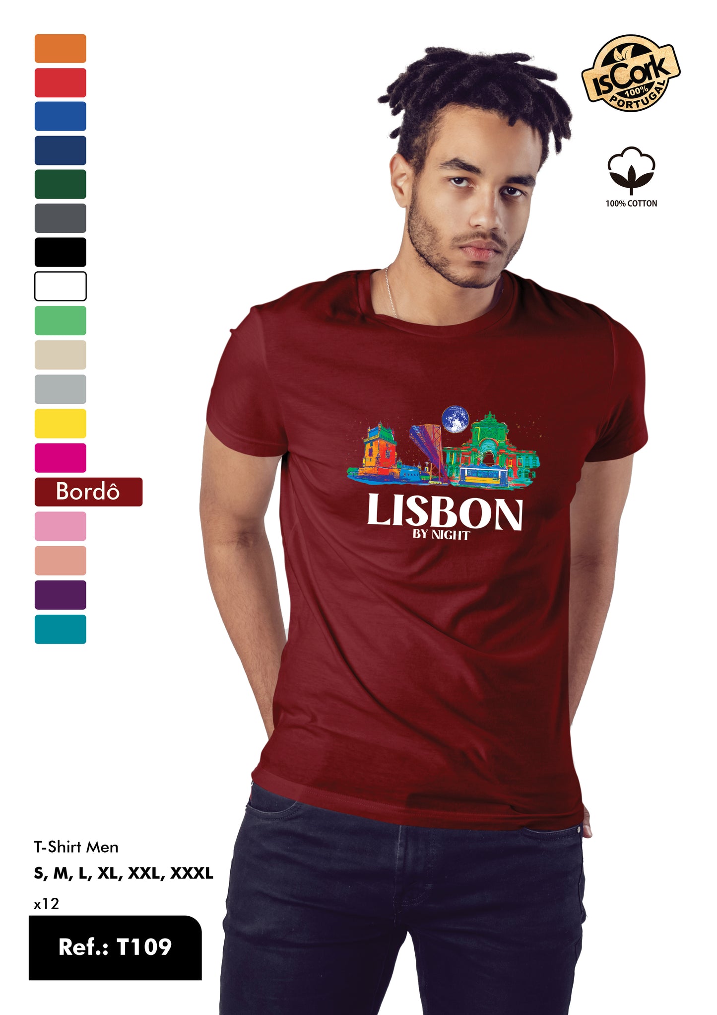 T-Shirt Adulto - Ref. T109 - Lisboa