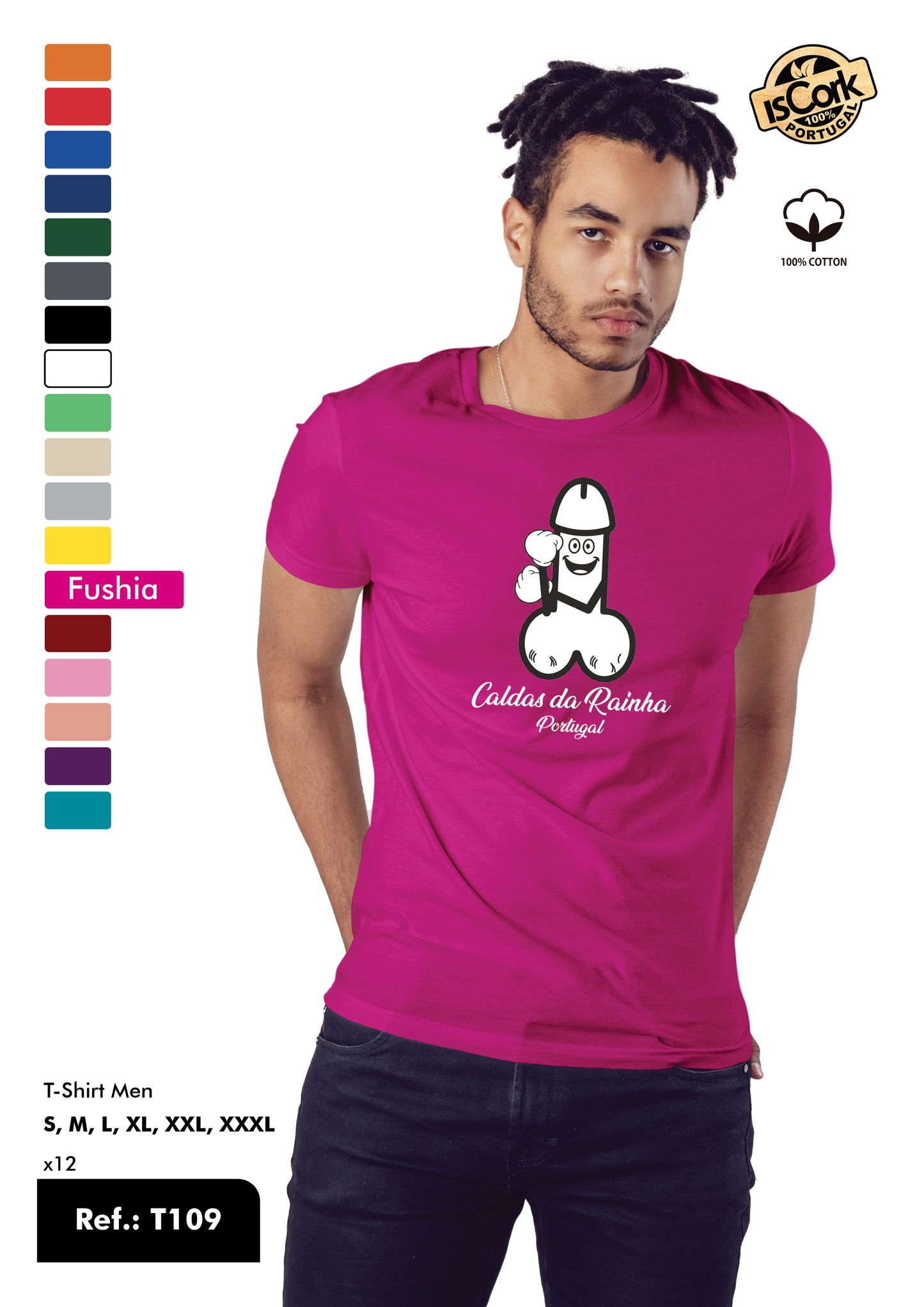 T-Shirt Adulto - Ref. T109 - Caldas da Rainha