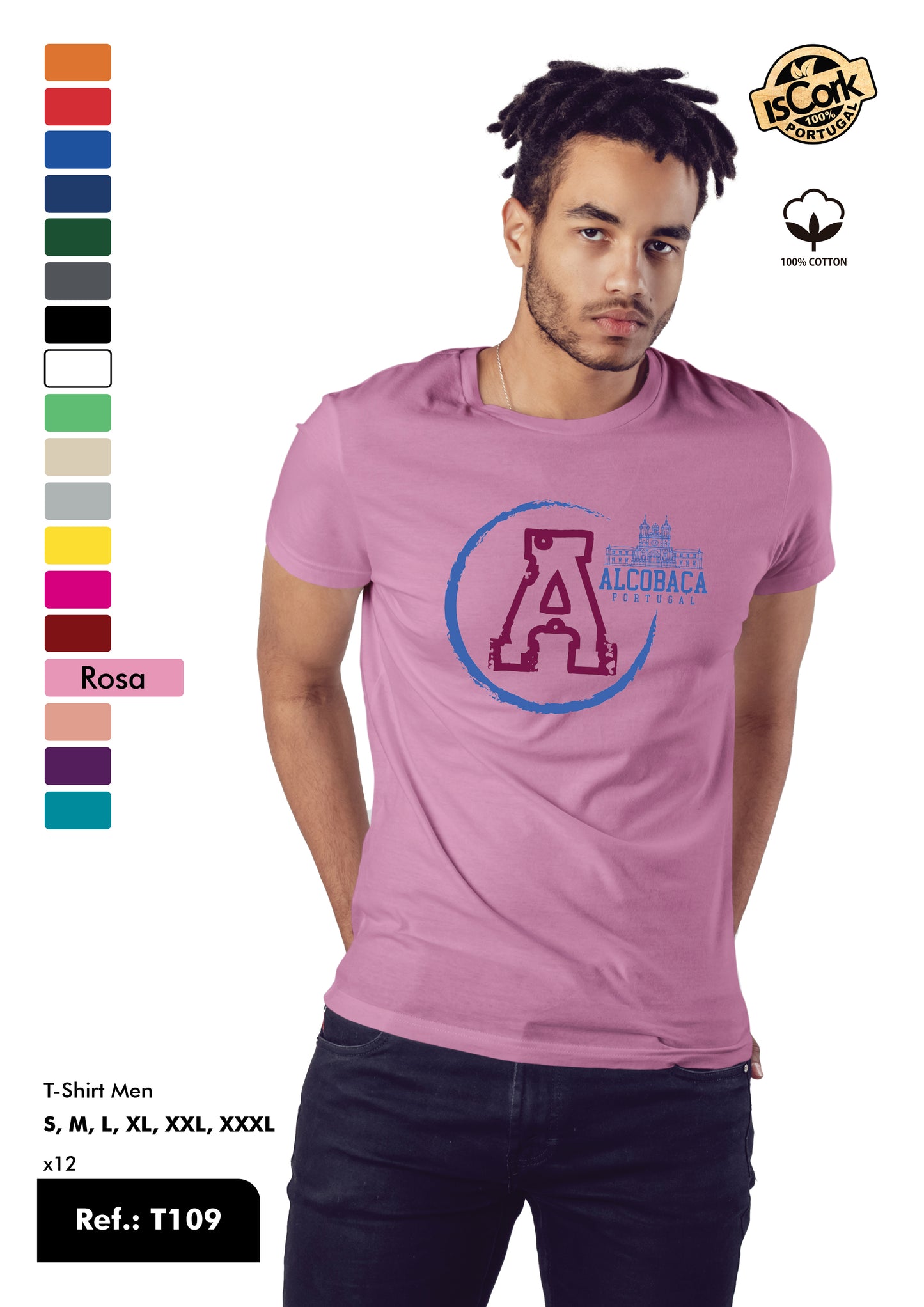 T-Shirt Adulto - Ref. T109 - Alcobaça