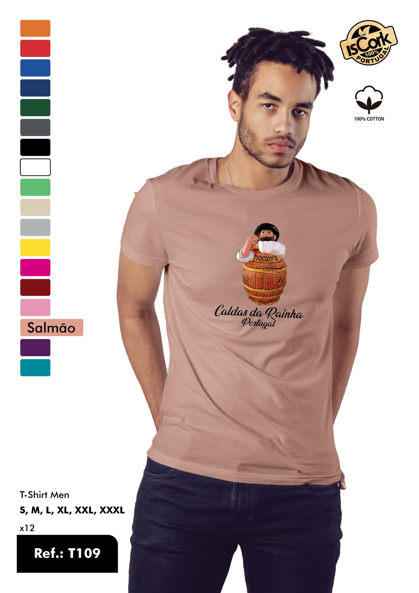 T-Shirt Adulto - Ref. T109 - Caldas da Rainha