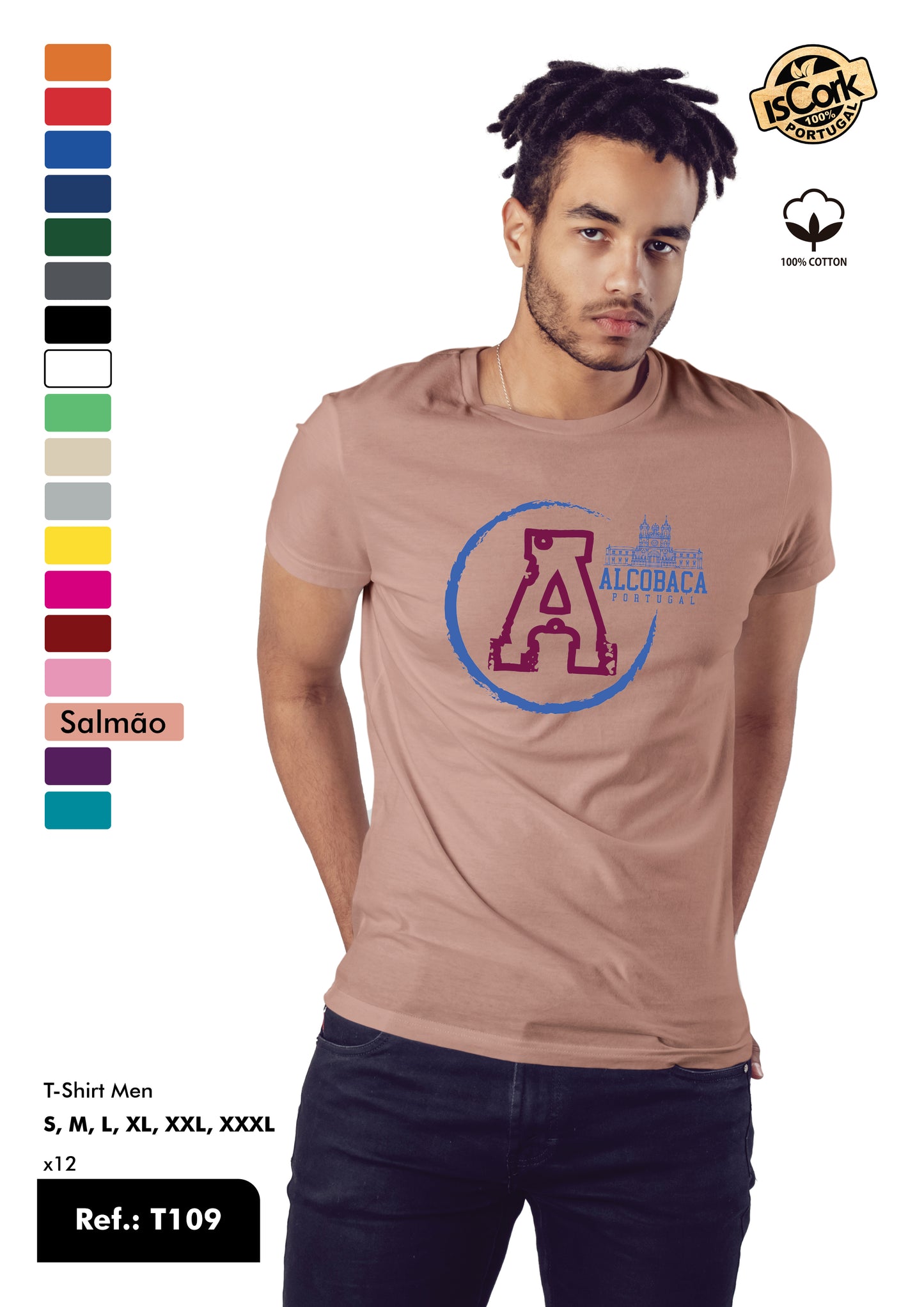 T-Shirt Adulto - Ref. T109 - Alcobaça