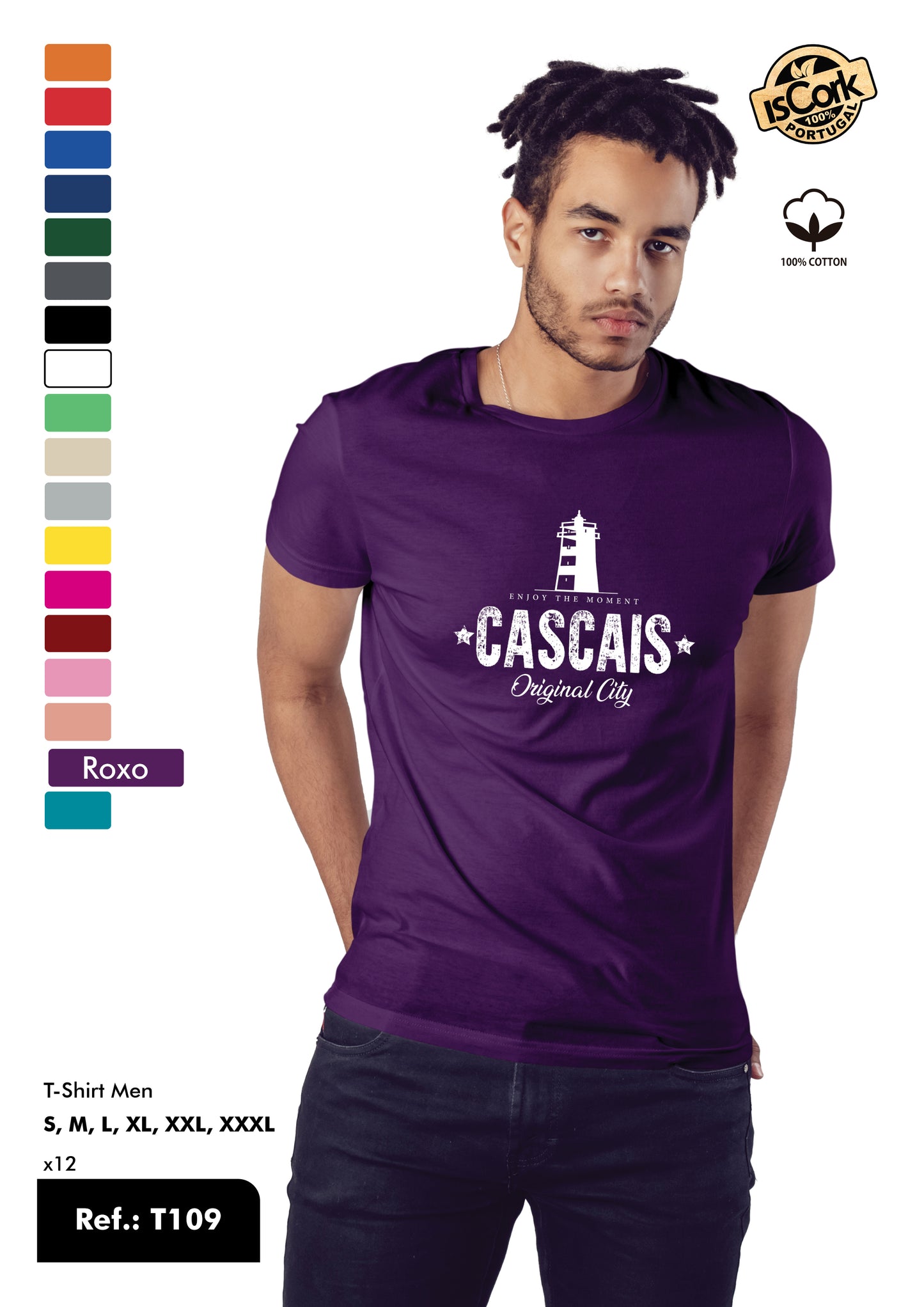 T-Shirt Adulto - Ref. T109 - Cascais