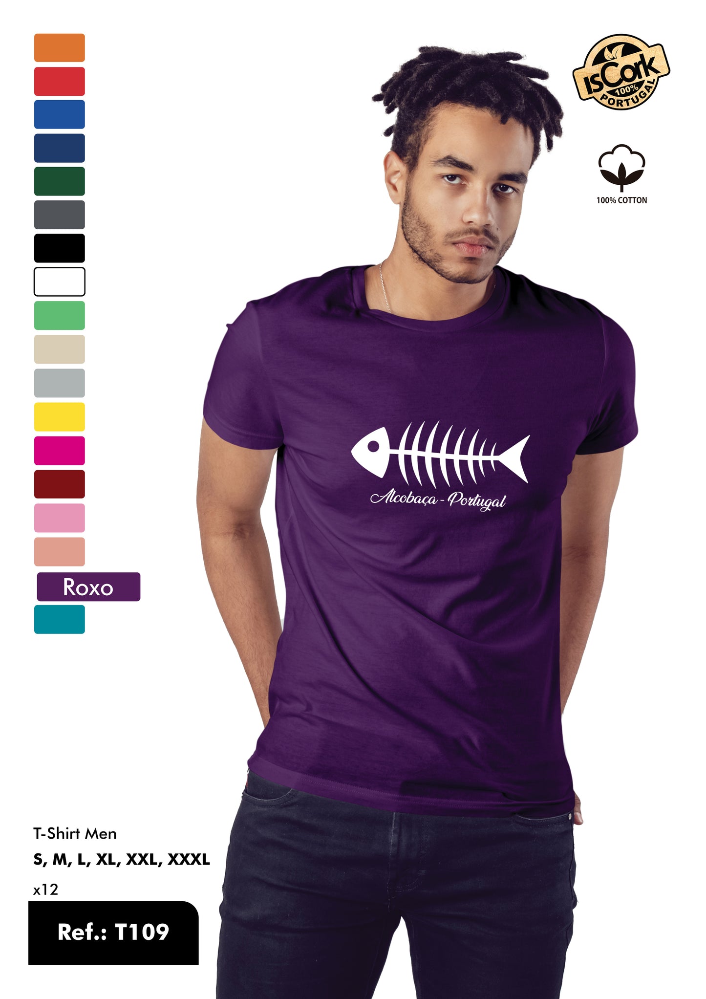 T-Shirt Adulto - Ref. T109 - Alcobaça