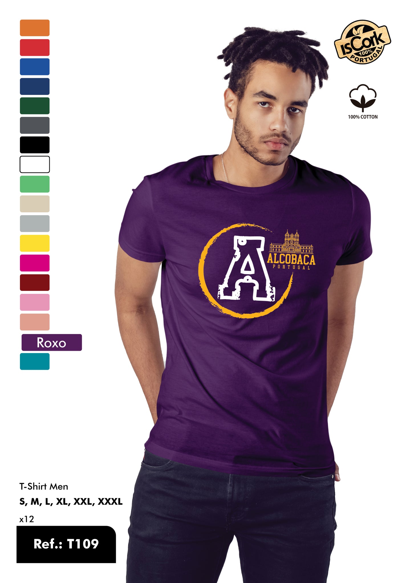 T-Shirt Adulto - Ref. T109 - Alcobaça
