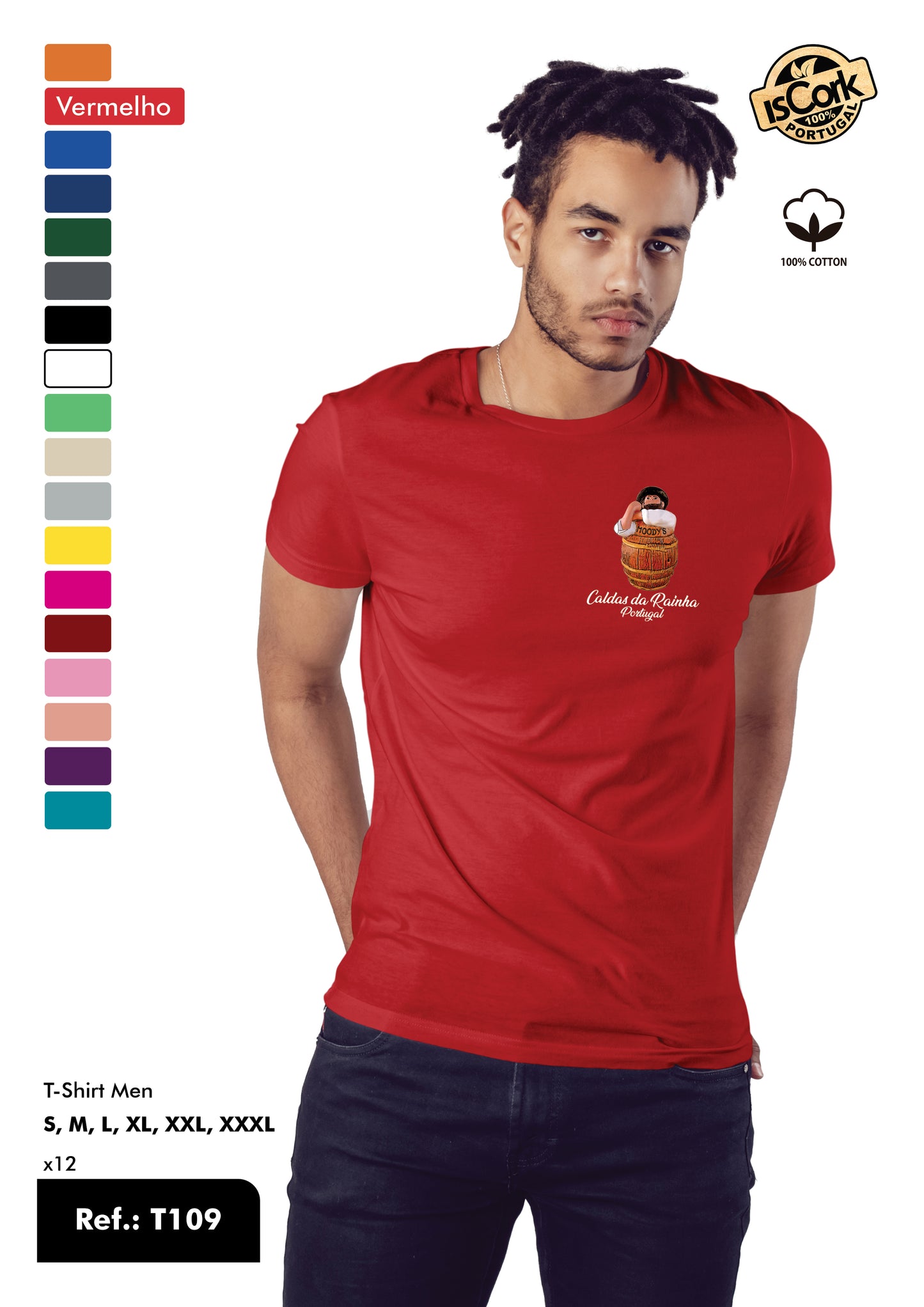 T-Shirt Adulto - Ref. T109 - Caldas da Rainha