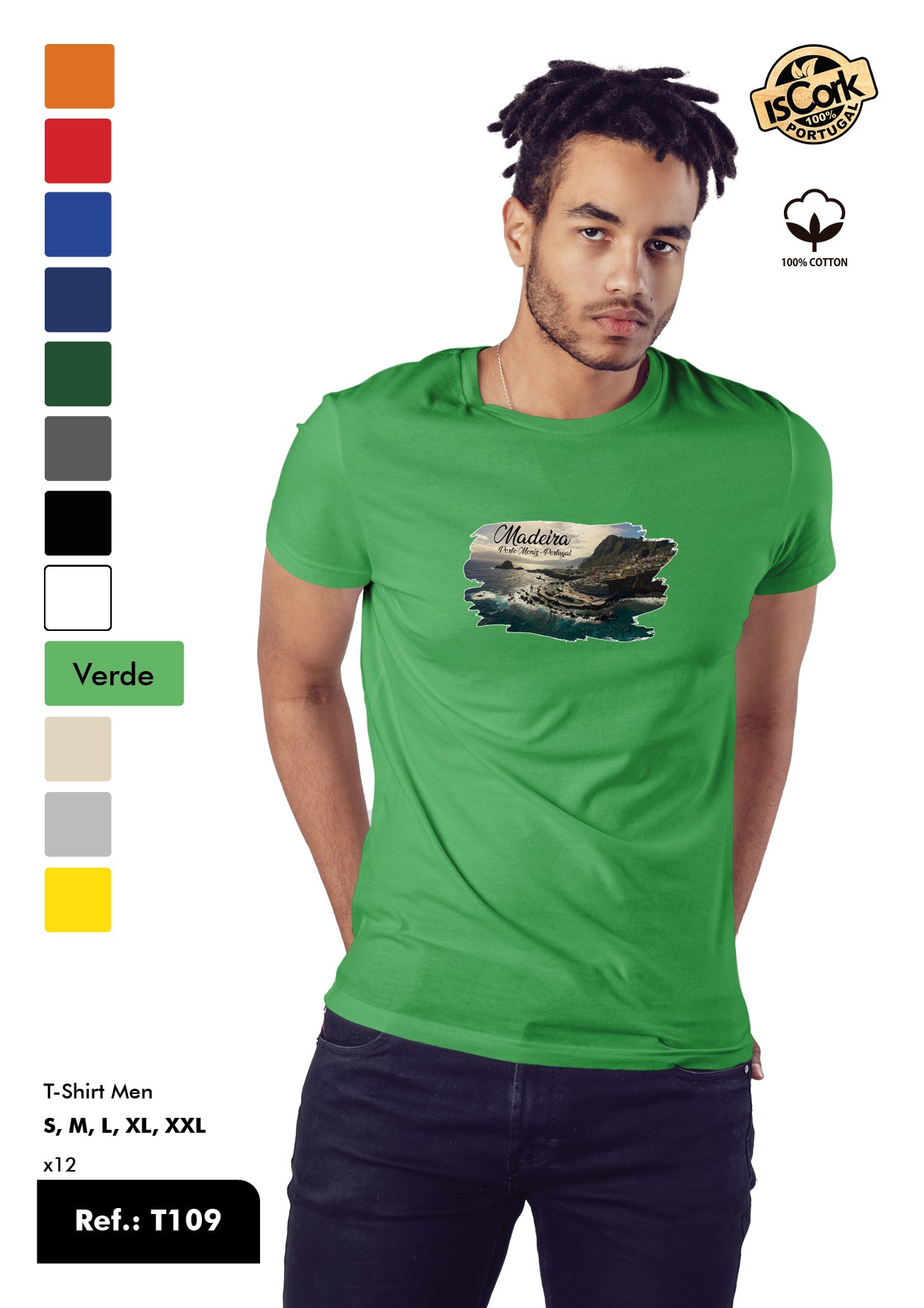 T-Shirt Adulto - Ref. T109 - Madeira