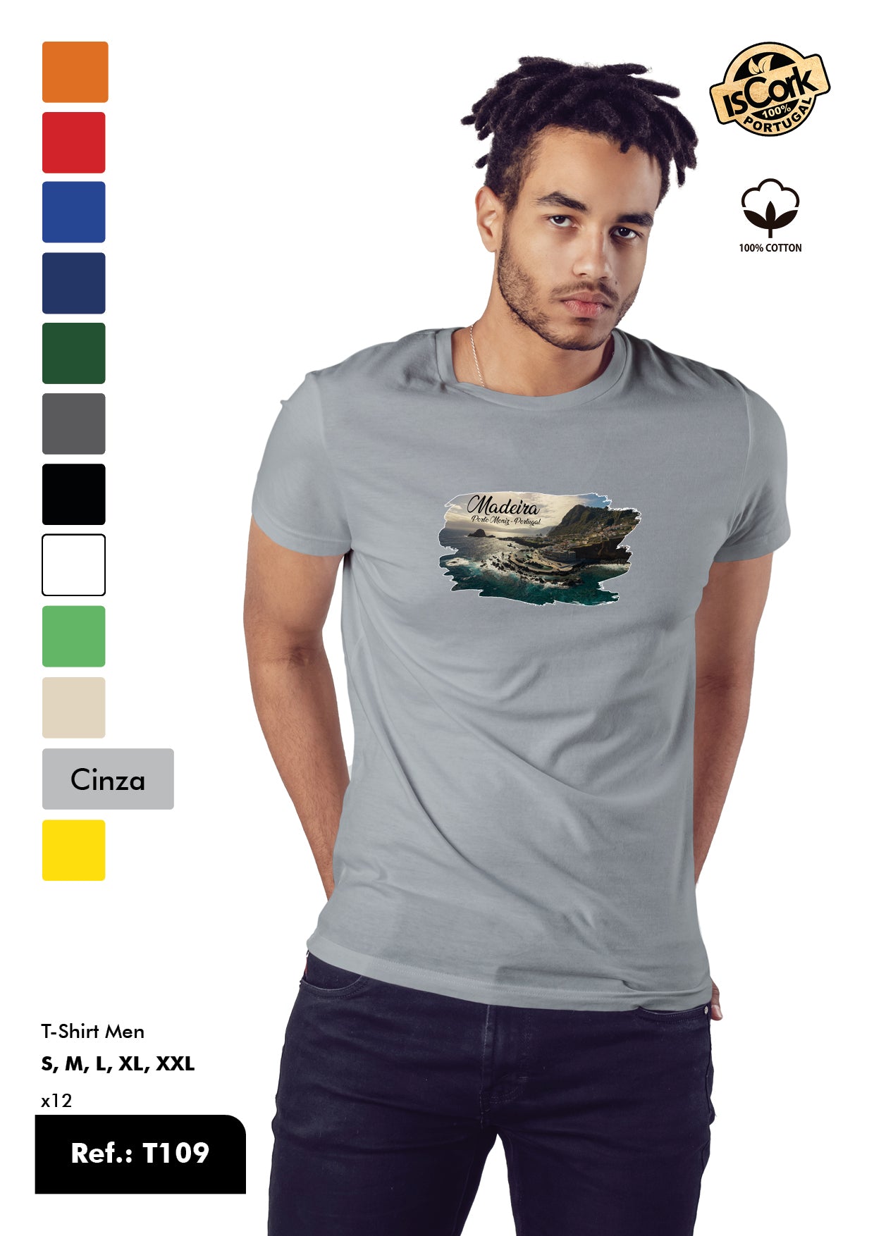 T-Shirt Adulto - Ref. T109 - Madeira