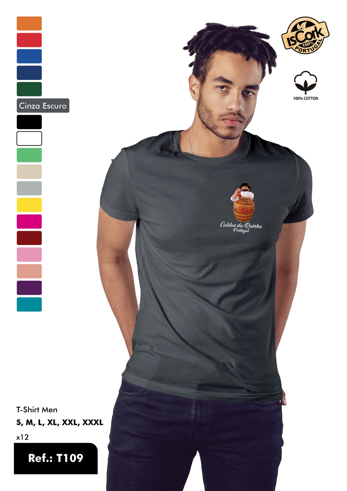 T-Shirt Adulto - Ref. T109 - Caldas da Rainha