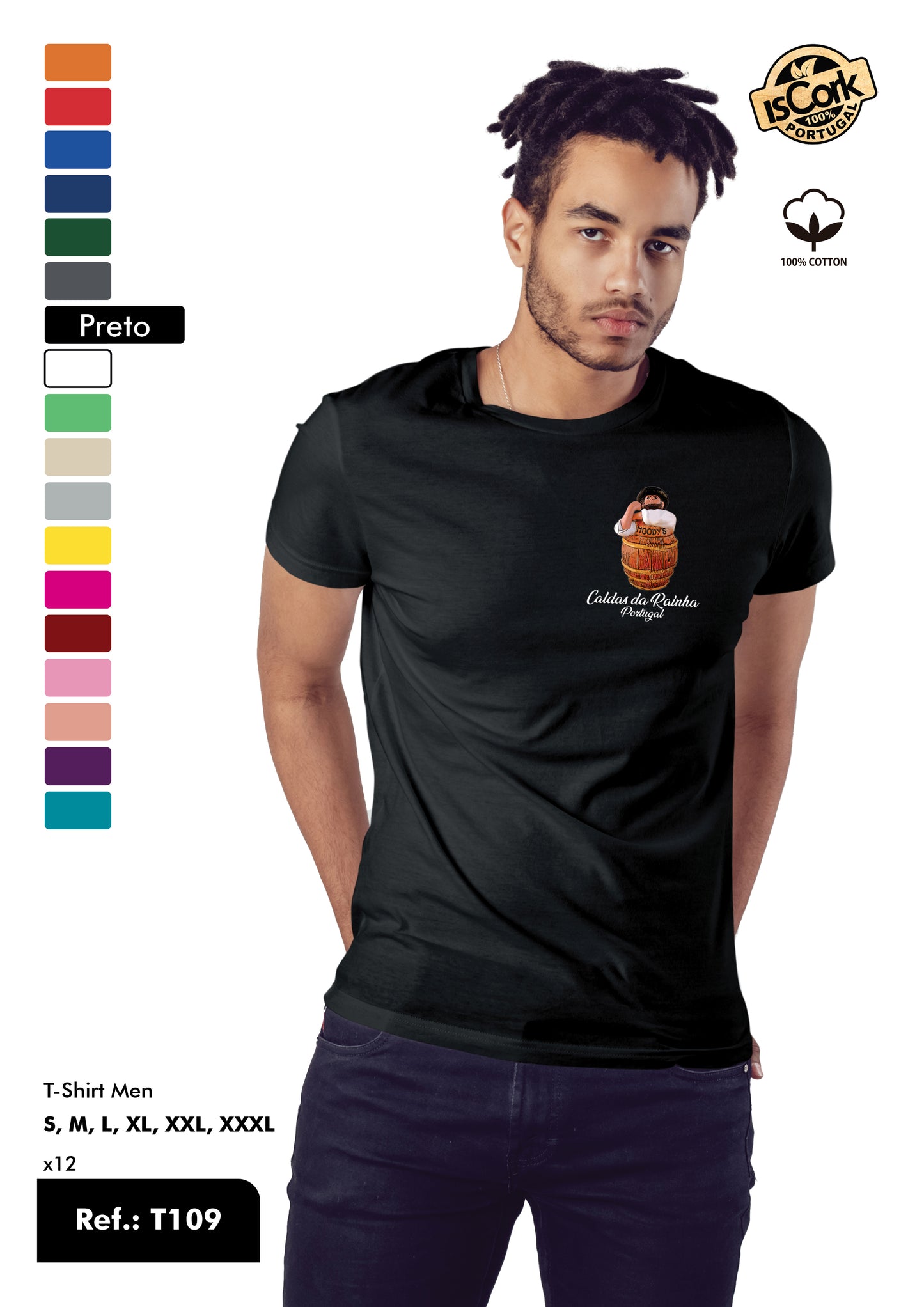 T-Shirt Adulto - Ref. T109 - Caldas da Rainha