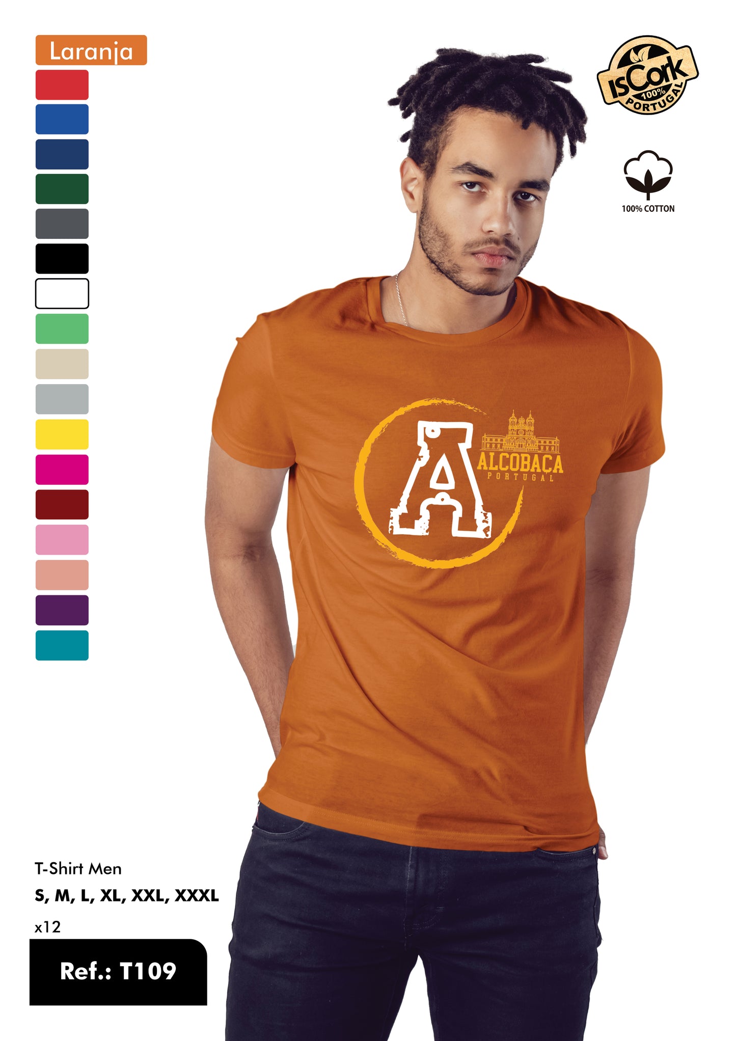 T-Shirt Adulto - Ref. T109 - Alcobaça