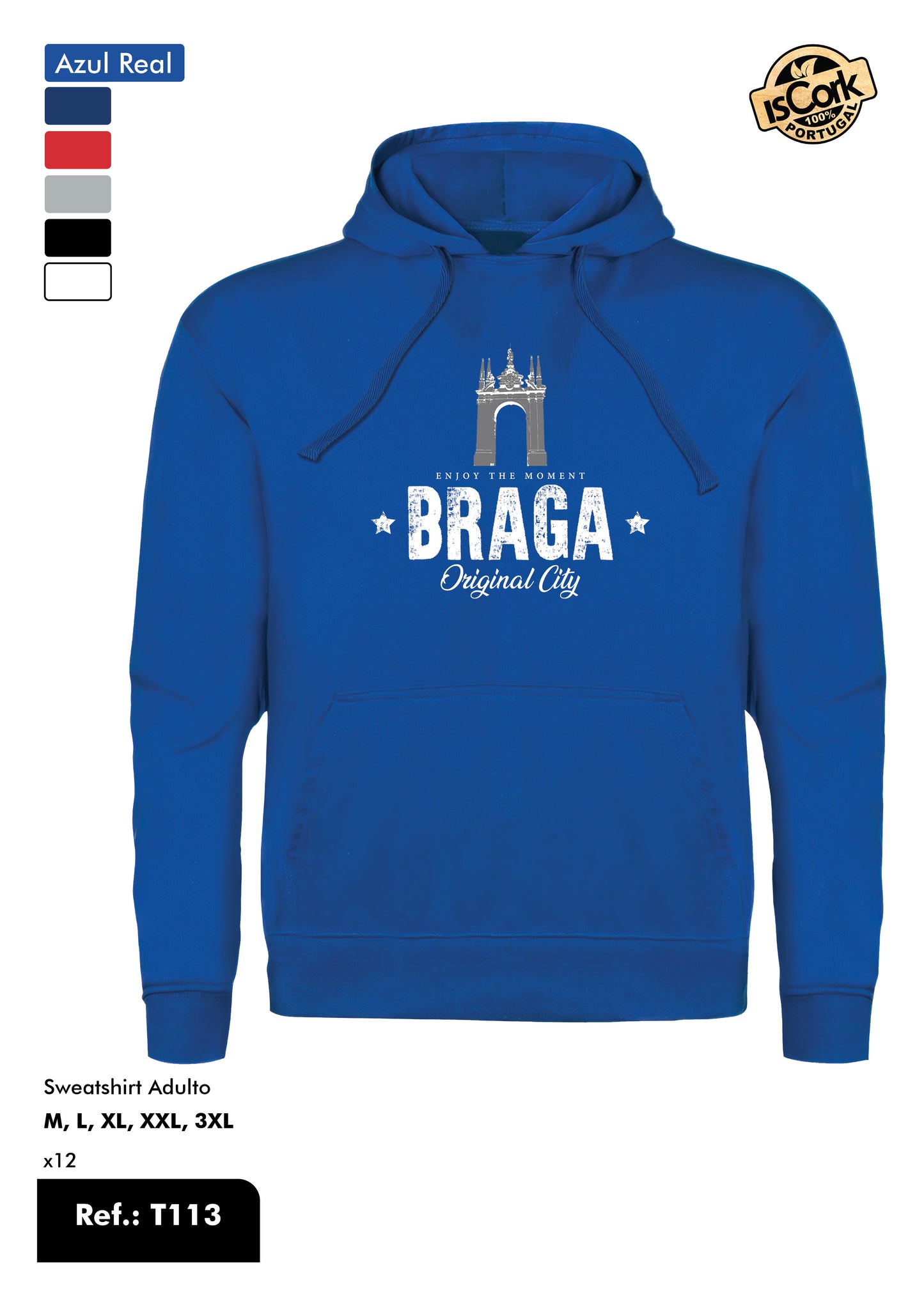 Sweatshirt Adulto - Ref. T113 - Padrão T39 - Braga