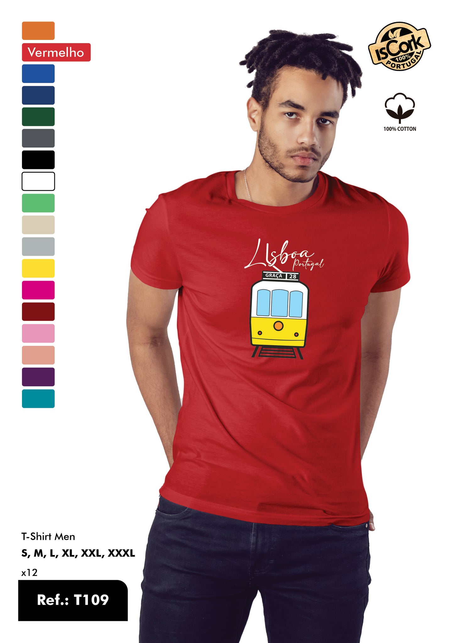 T-Shirt Adulto - Ref. T109 - Lisboa