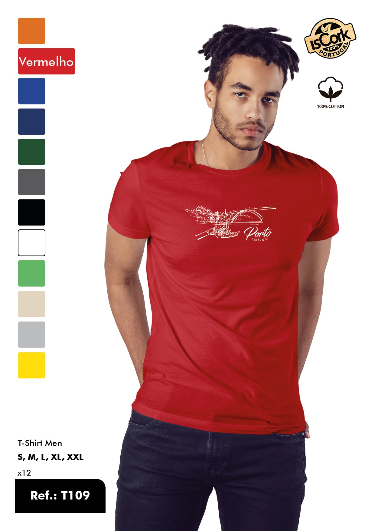 T-Shirt Adulto - Ref. T109 - Porto