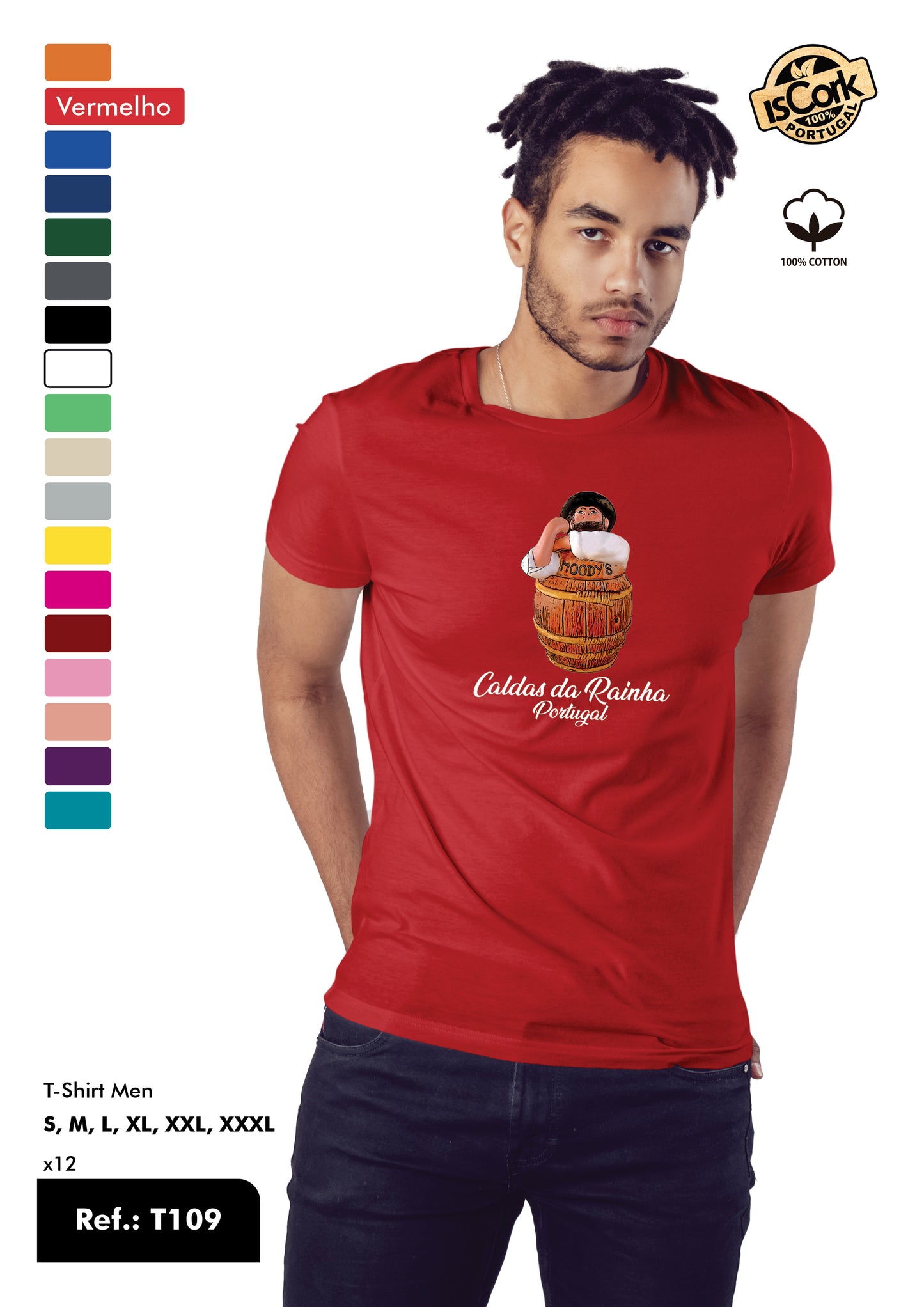 T-Shirt Adulto - Ref. T109 - Caldas da Rainha