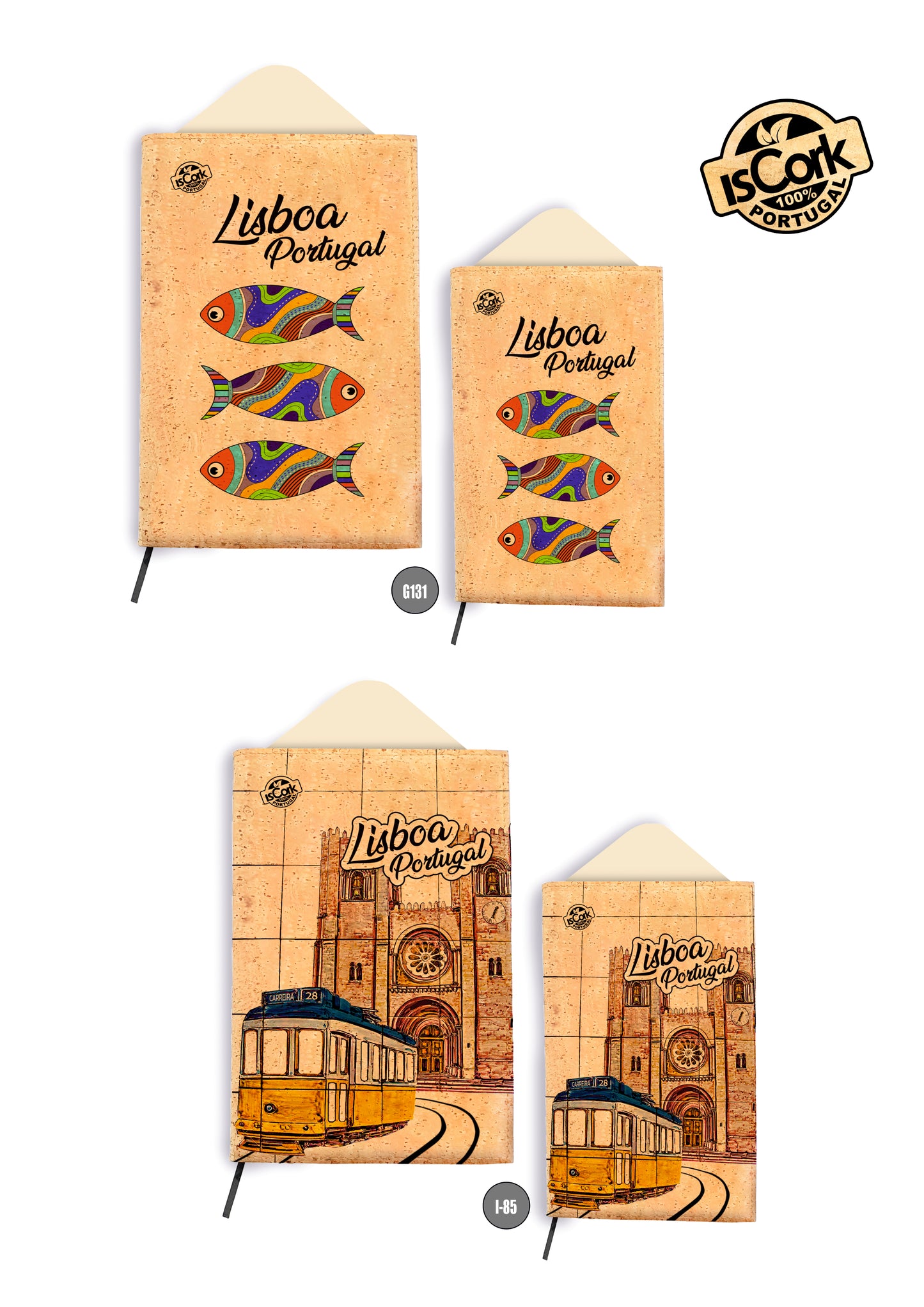 Bloco de Notas Cortiça - Ref. G1361 - G1362