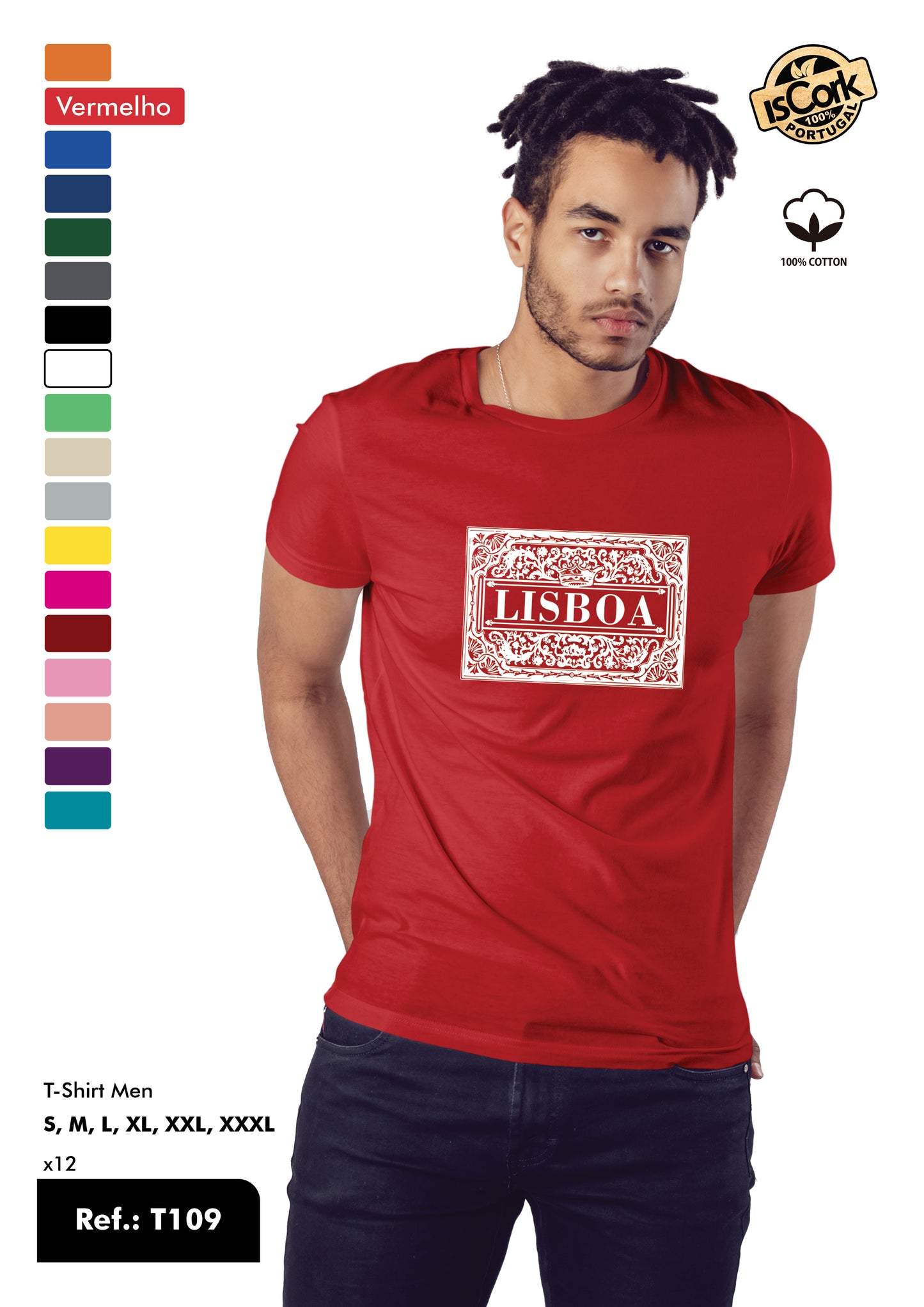 T-Shirt Adulto - Ref. T109 - Lisboa