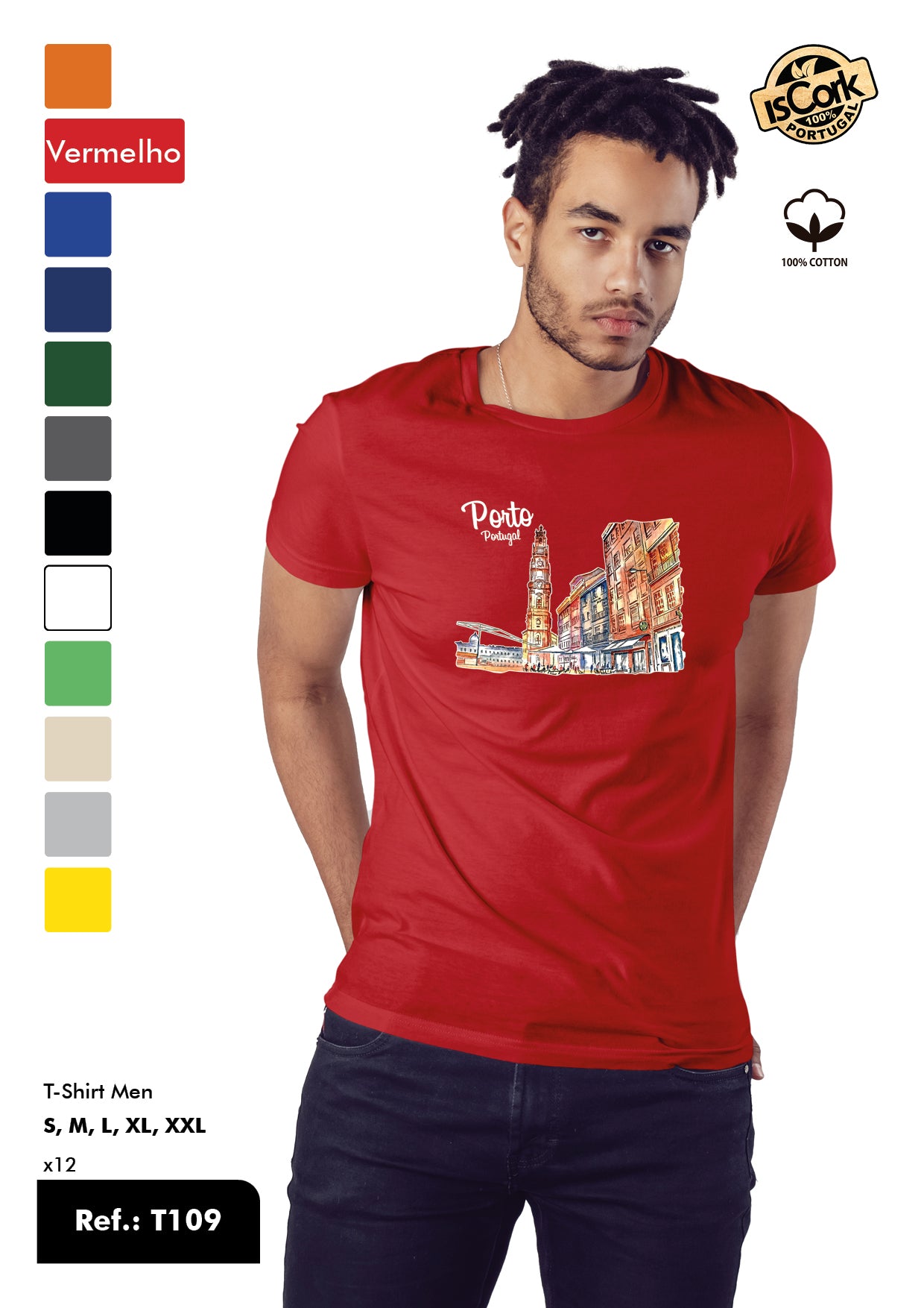 T-Shirt Adulto - Ref. T109 - Porto