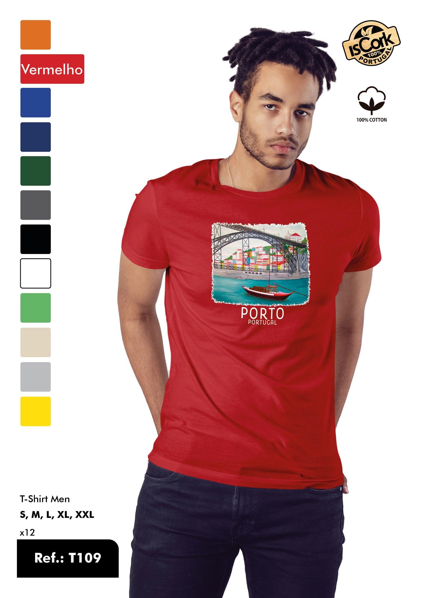 T-Shirt Adulto - Ref. T109 - Porto