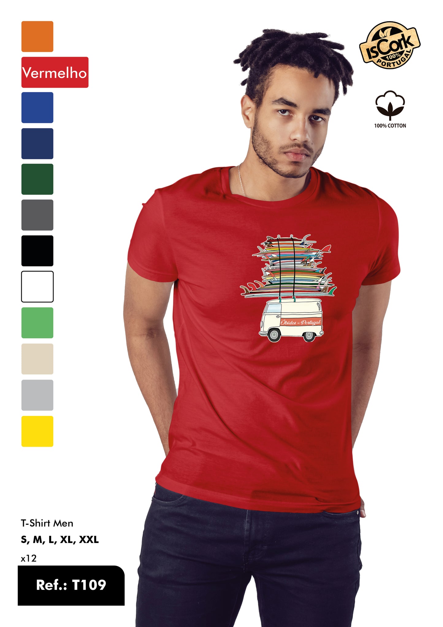 T-Shirt Adulto - Ref. T109 - Óbidos