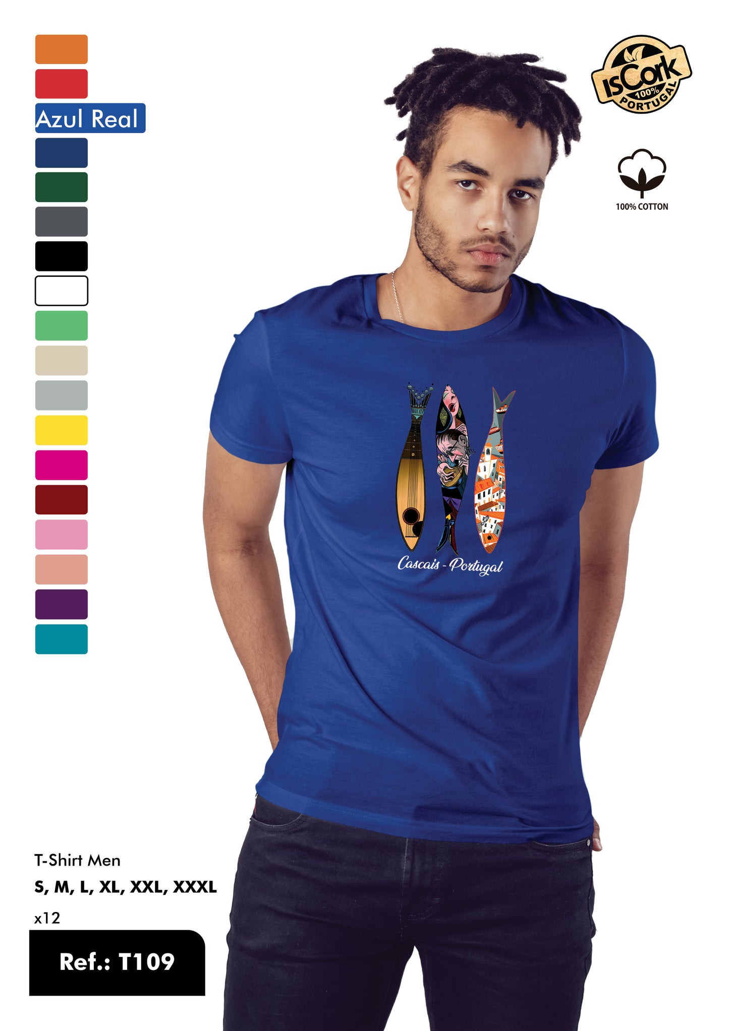 T-Shirt Adulto - Ref. T109 - Cascais