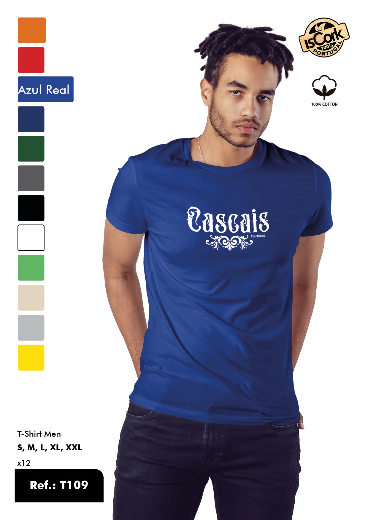 T-Shirt Adulto - Ref. T109 - Cascais