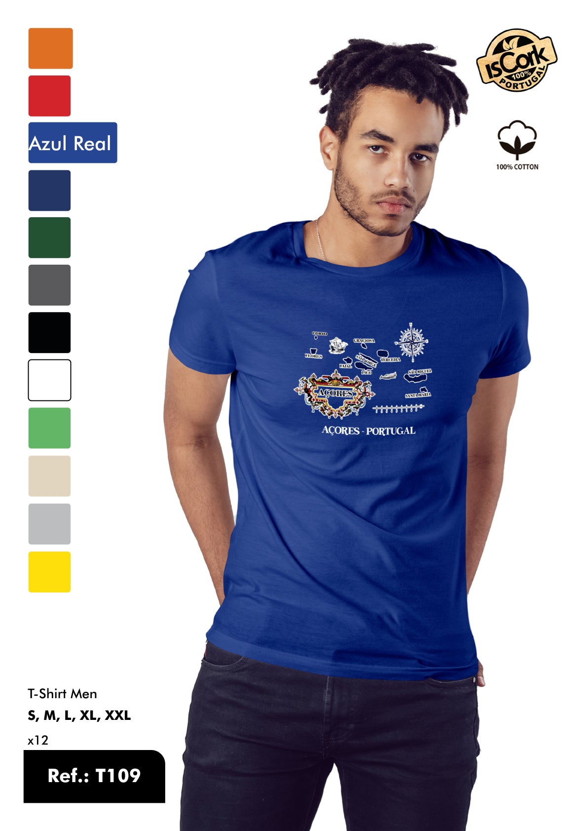 T-Shirt Adulto - Ref. T109 - Açores