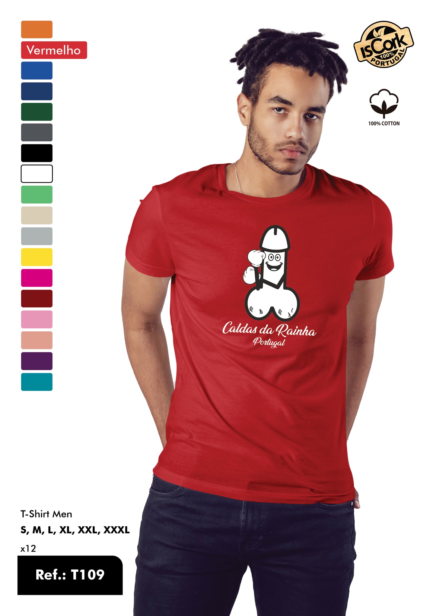 T-Shirt Adulto - Ref. T109 - Caldas da Rainha