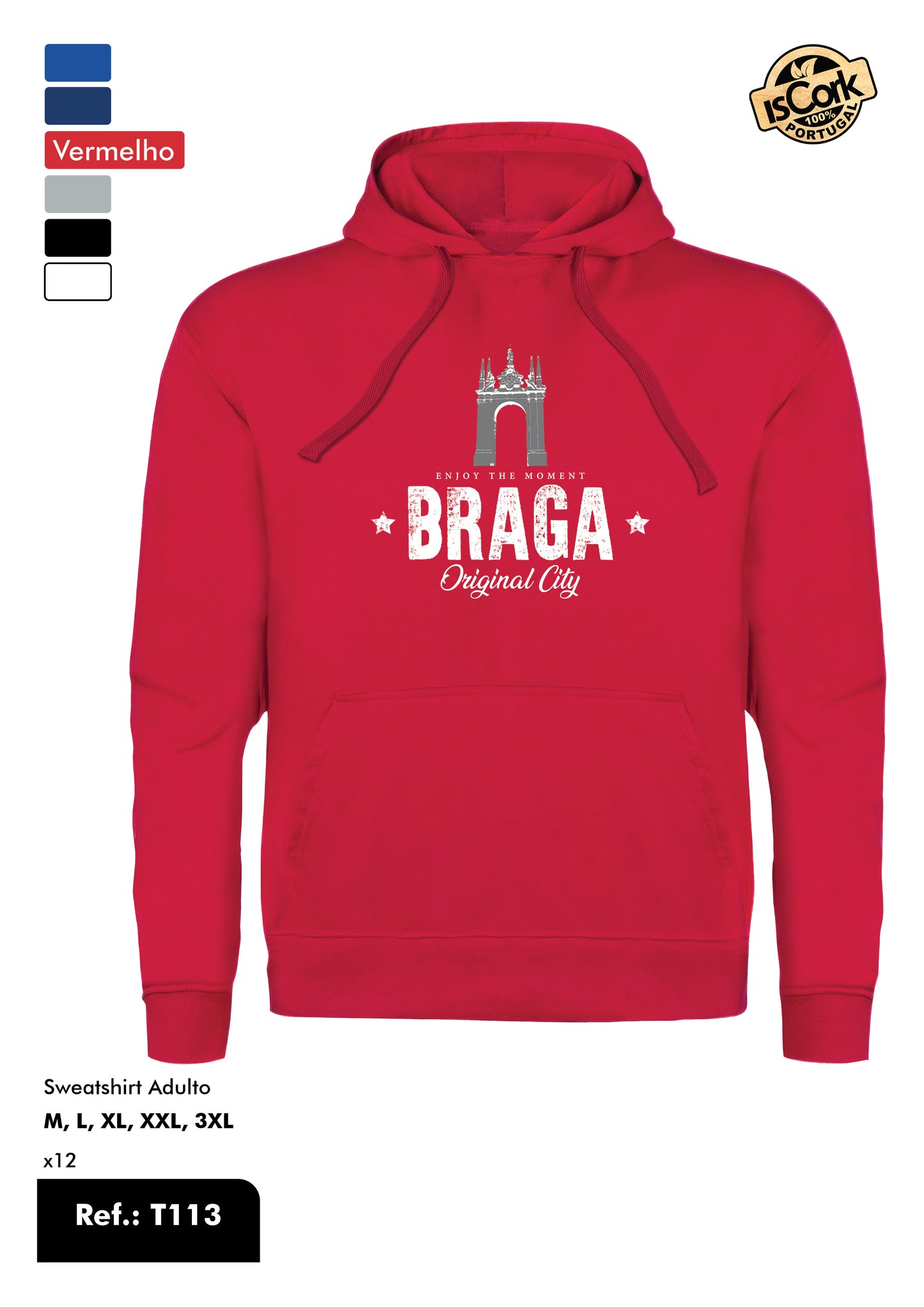 Sweatshirt Adulto - Ref. T113 - Padrão T39 - Braga