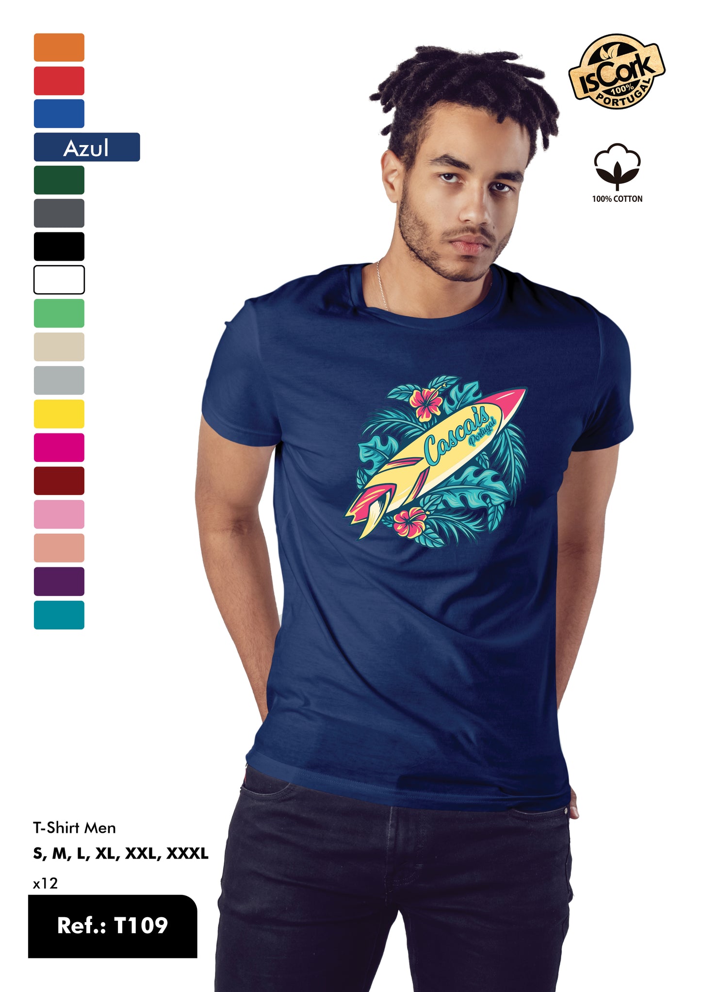 T-Shirt Adulto - Ref. T109 - Cascais